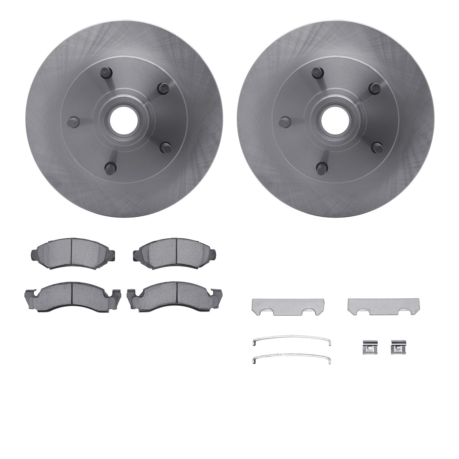 DYN 6512-99236 DFC Brake Rotor with 5000 Brake Pads and Hardware Kit