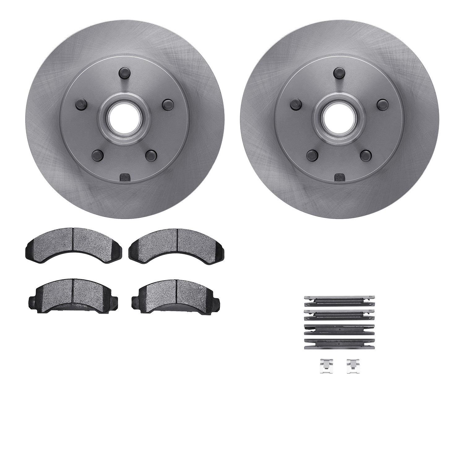 DYN-6512-99281 DFC Brake Rotor with 5000 Brake Pads and Hardware Kit