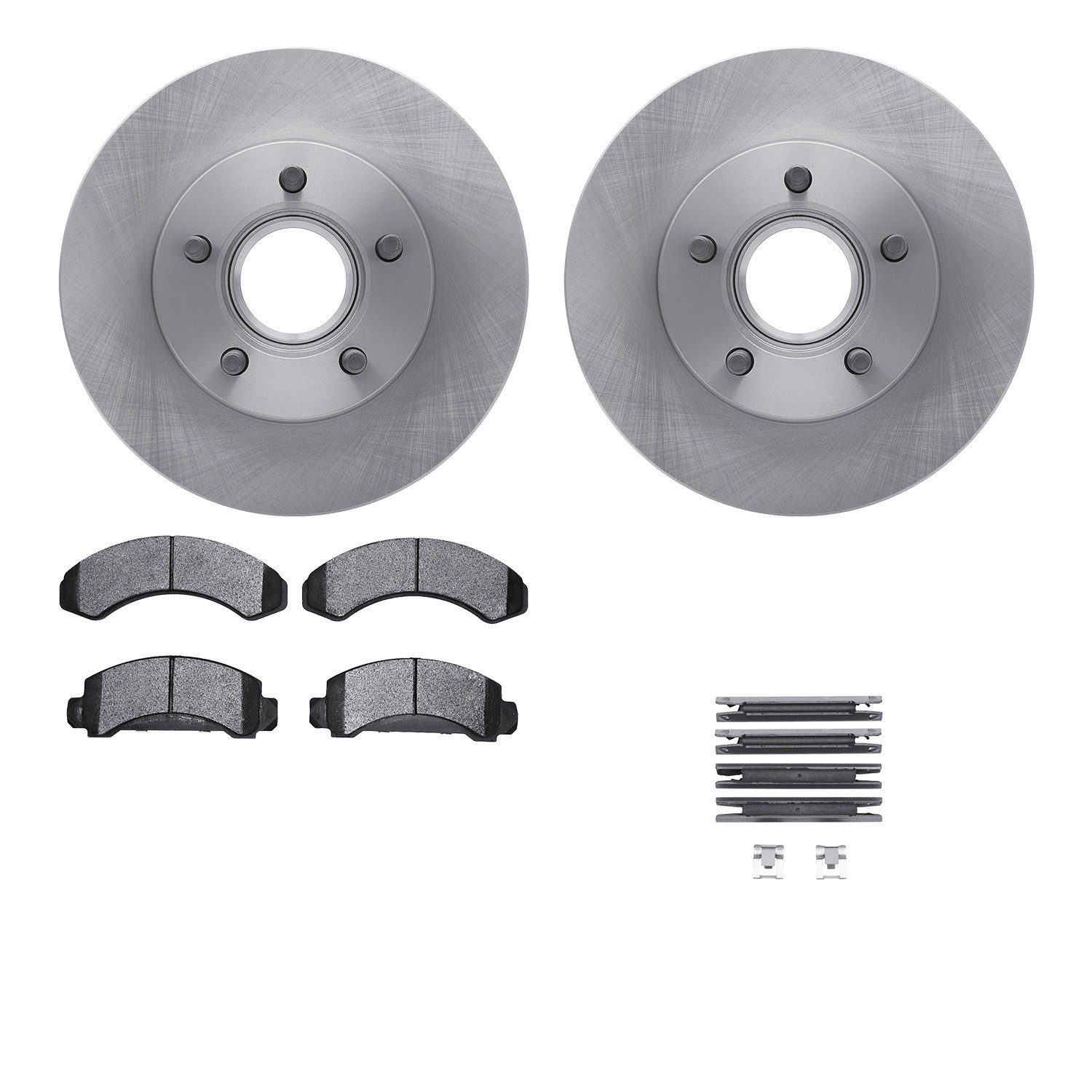 DYN-6512-99284 DFC Brake Rotor with 5000 Brake Pads and Hardware Kit
