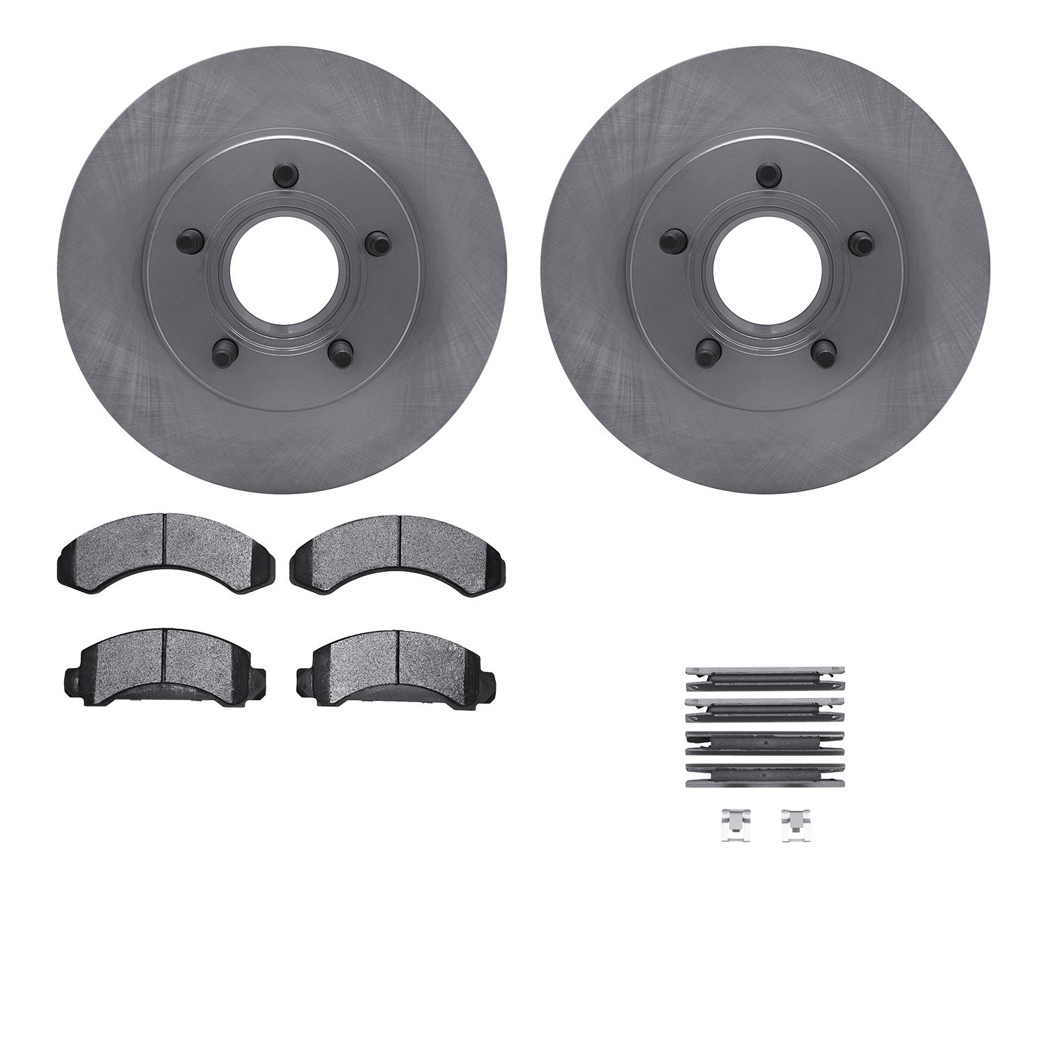 DYN-6512-99305 DFC Brake Rotor with 5000 Brake Pads and Hardware Kit