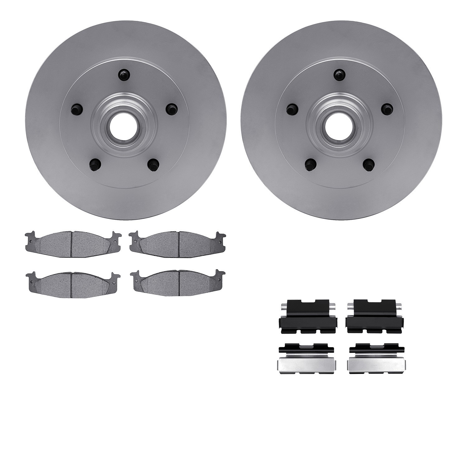 DYN 6512-99330 DFC Brake Rotor with 5000 Brake Pads and Hardware Kit