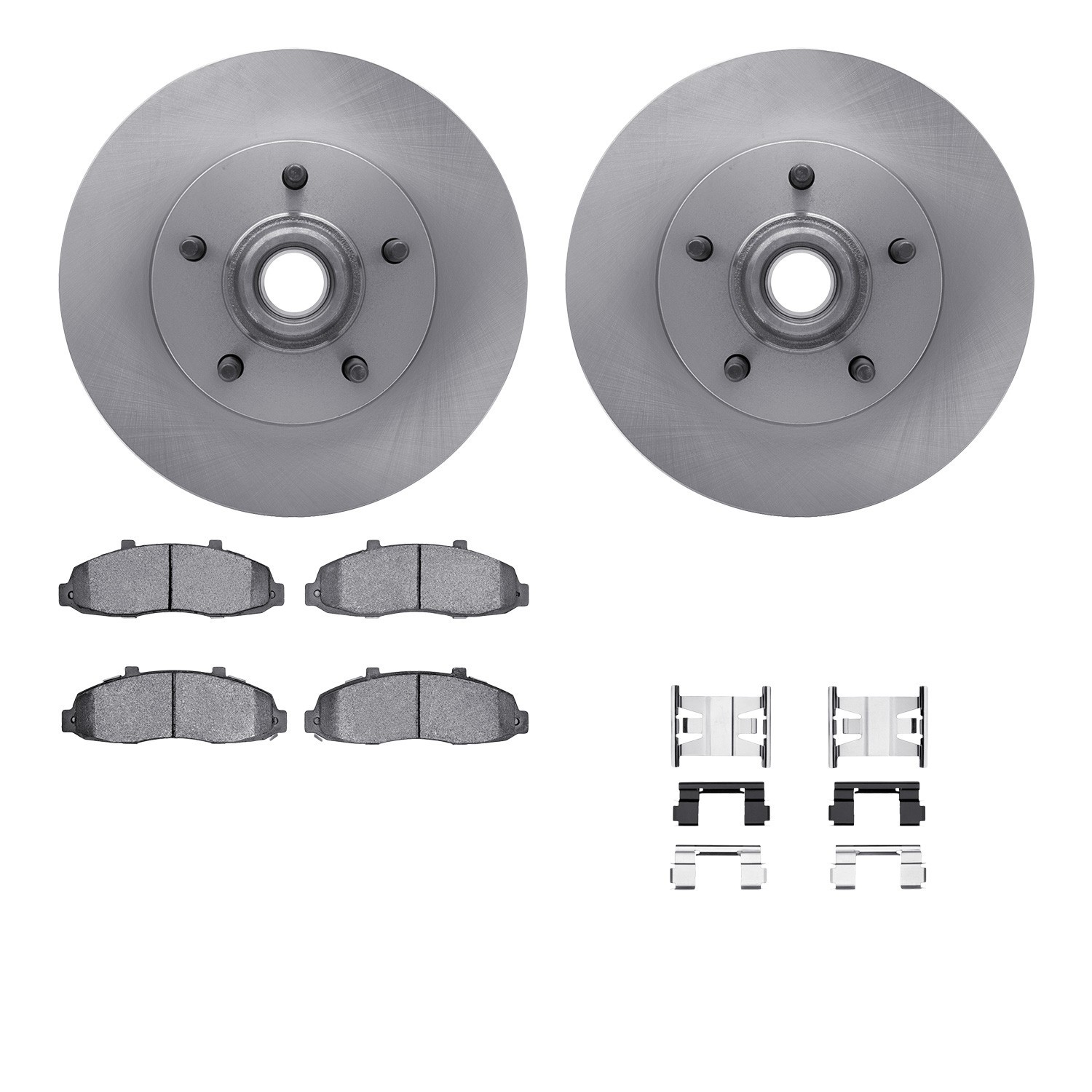DYN 6512-99471 DFC Brake Rotor with 5000 Brake Pads and Hardware Kit