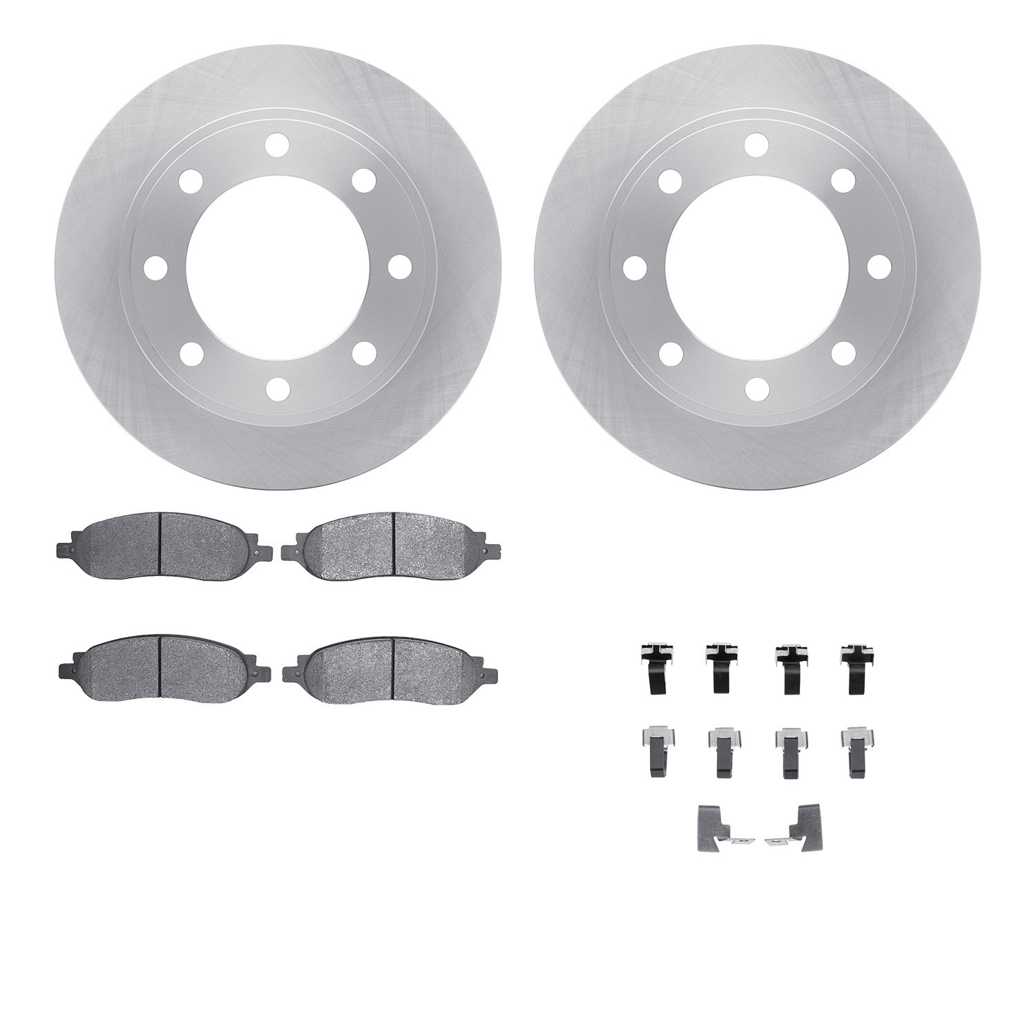 DYN-6512-99604 DFC Brake Rotor with 5000 Brake Pads and Hardware Kit
