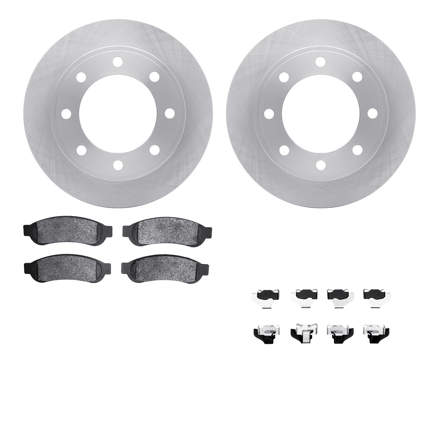 DYN-6512-99605 DFC Brake Rotor with 5000 Brake Pads and Hardware Kit