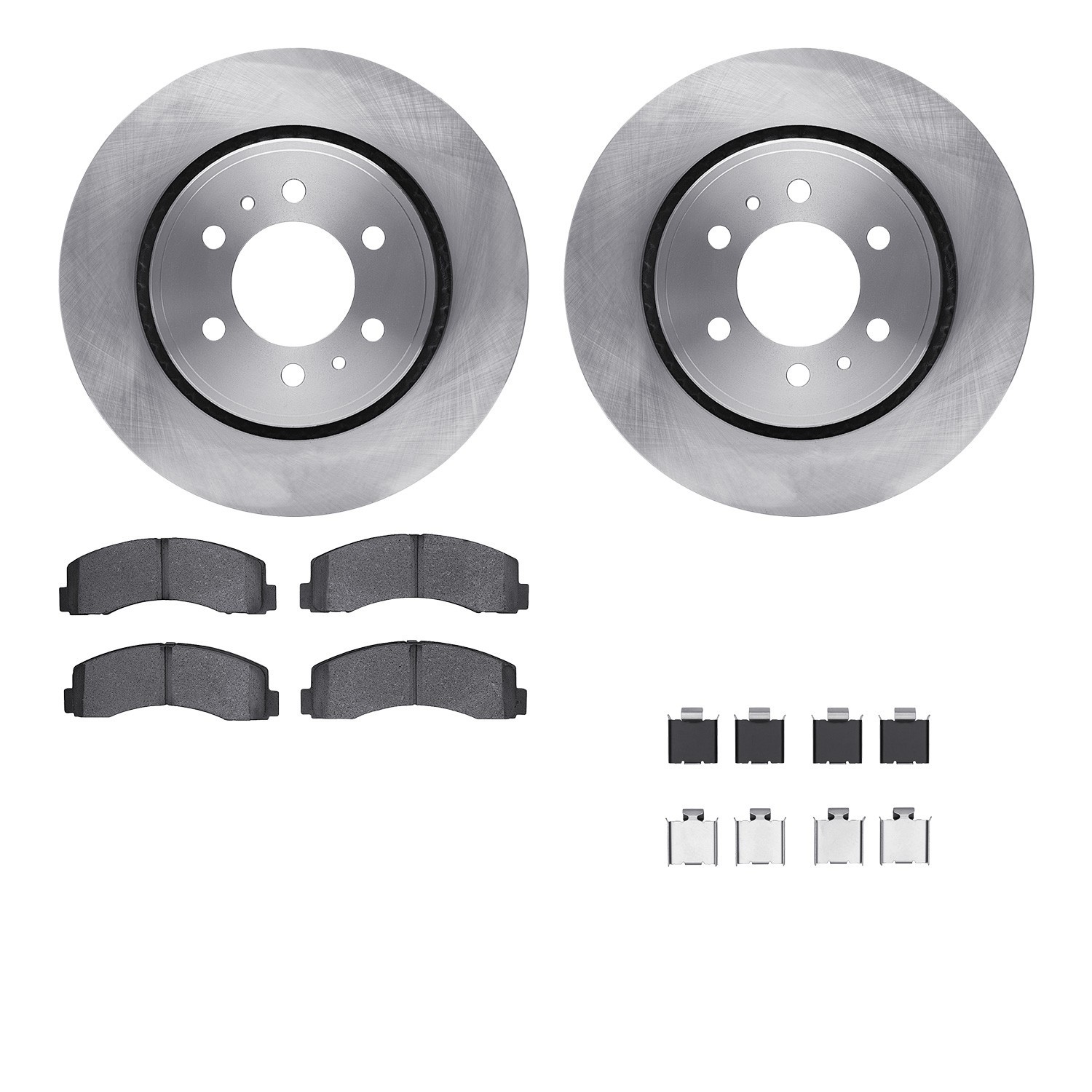 DYN-6512-99631 DFC Brake Rotor with 5000 Brake Pads and Hardware Kit
