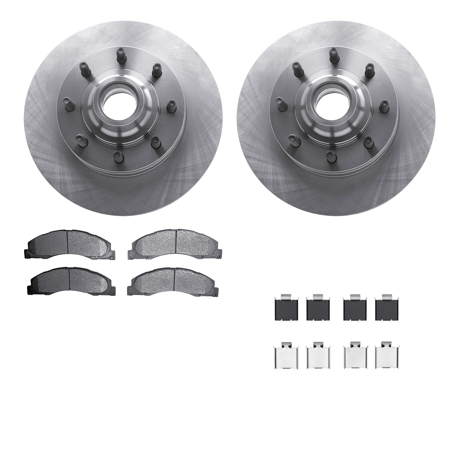 DYN-6512-99657 DFC Brake Rotor with 5000 Brake Pads and Hardware Kit