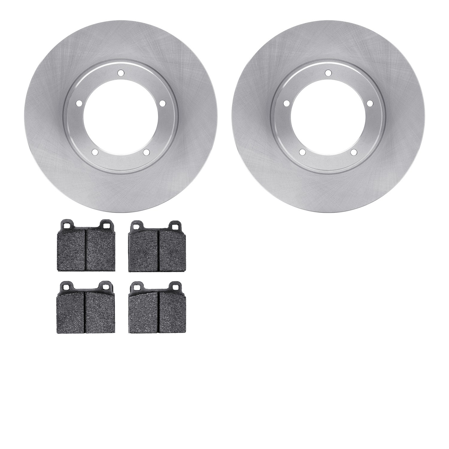 DYN 6602-02014 DFC Rotors with EURO 5000 Ceramic Brake Pads