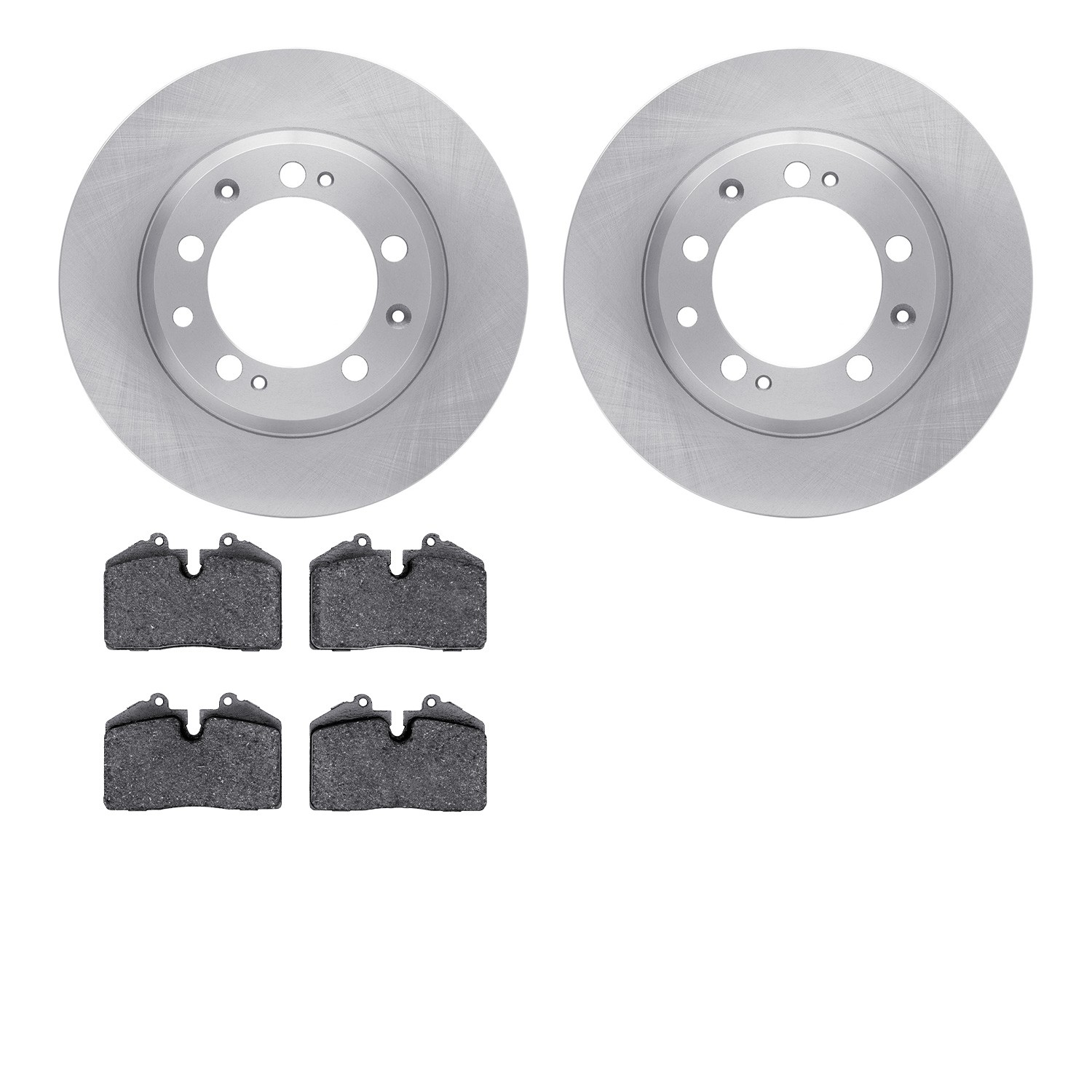 DYN 6602-02042 DFC Rotors with EURO 5000 Ceramic Brake Pads