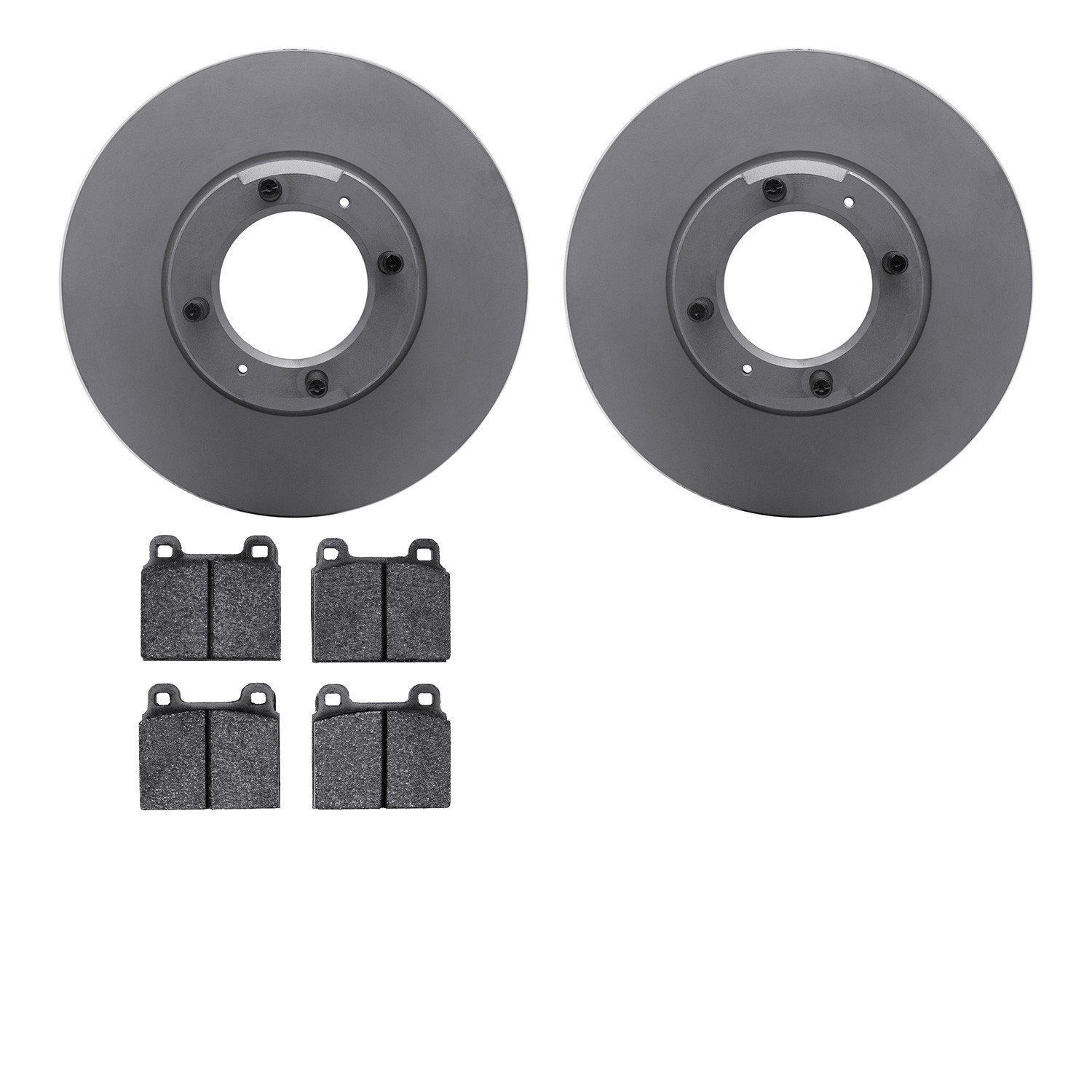 DYN 6602-16019 DFC Rotors with EURO 5000 Ceramic Brake Pads