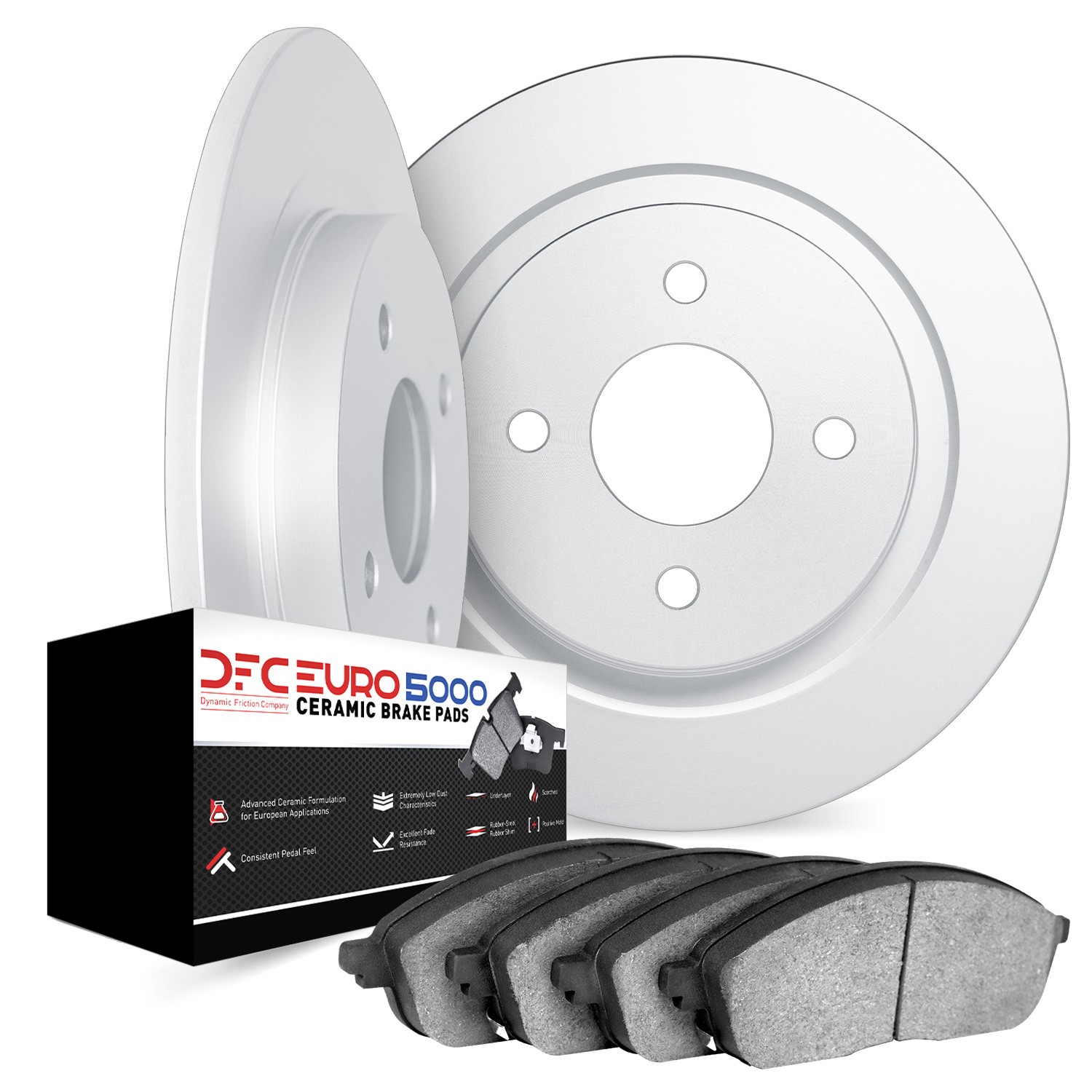 DYN 6602-20003 DFC Rotors with EURO 5000 Ceramic Brake Pads - Image 2