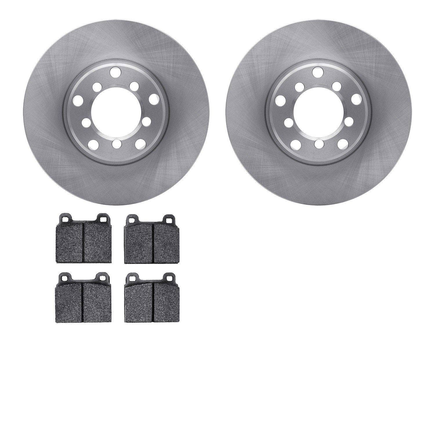 DYN 6602-63011 DFC Rotors with EURO 5000 Ceramic Brake Pads