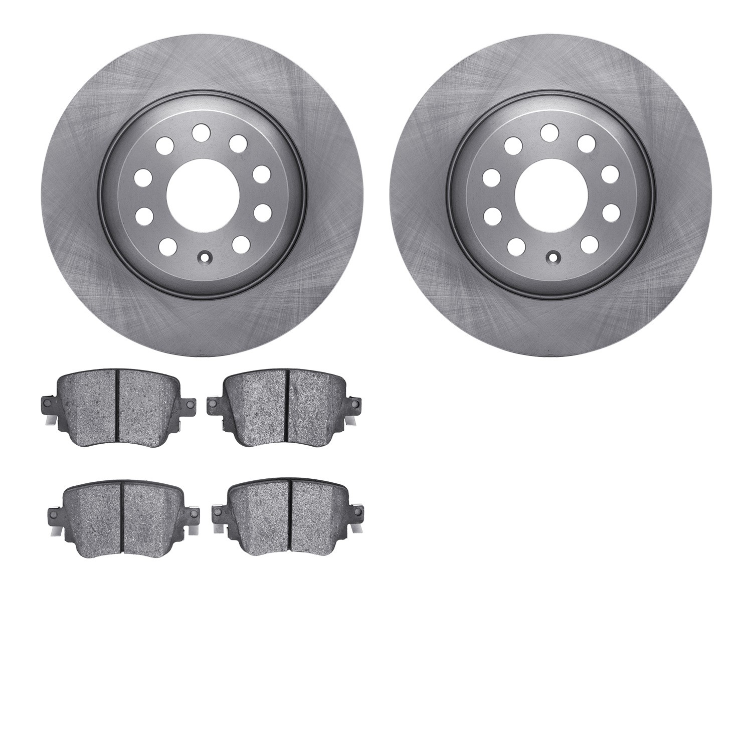 DYN 6602-73282 DFC Rotors with EURO 5000 Ceramic Brake Pads
