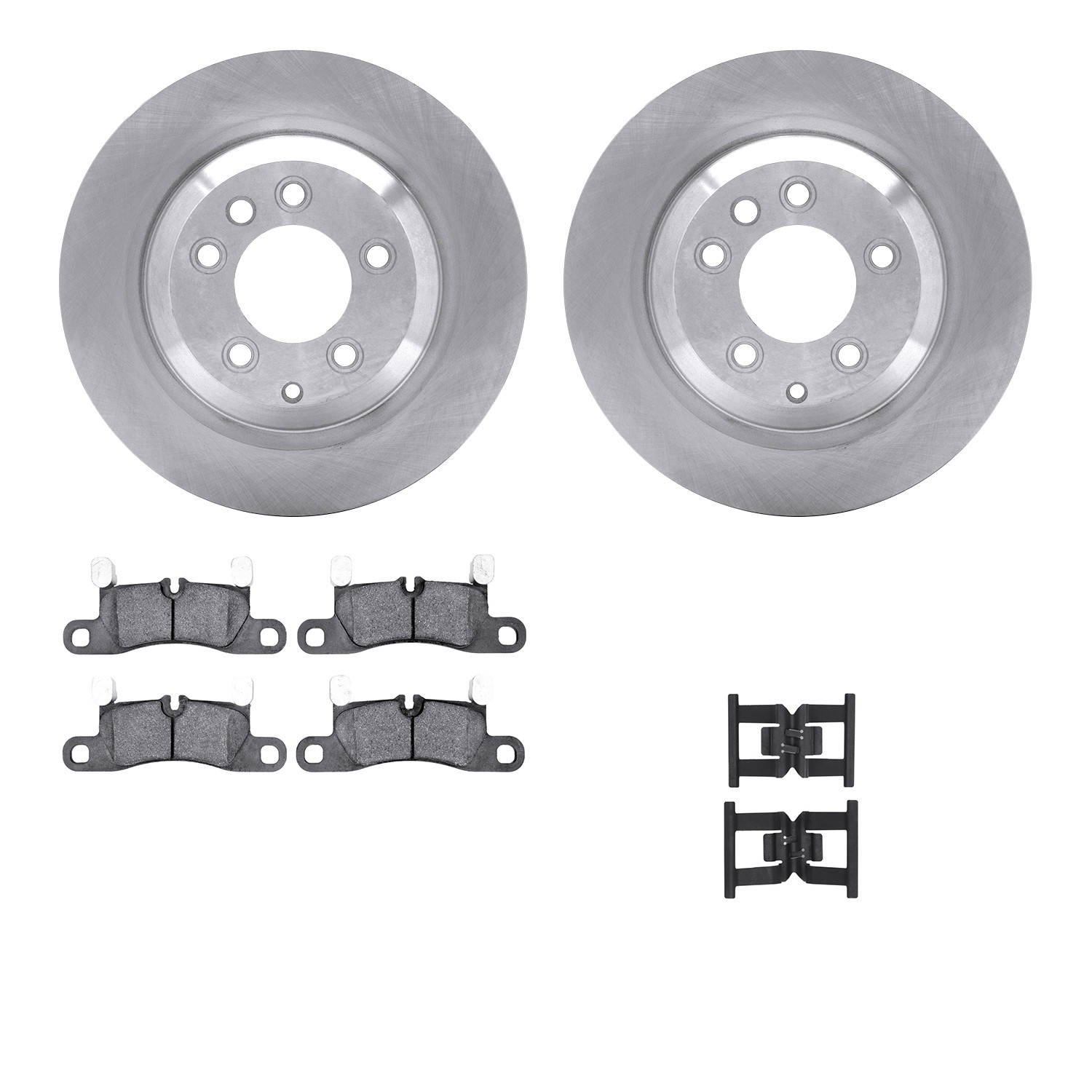 DYN 6612-02049 DFC Rotors with EURO 5000 Ceramic Brake Pads includes Hardware