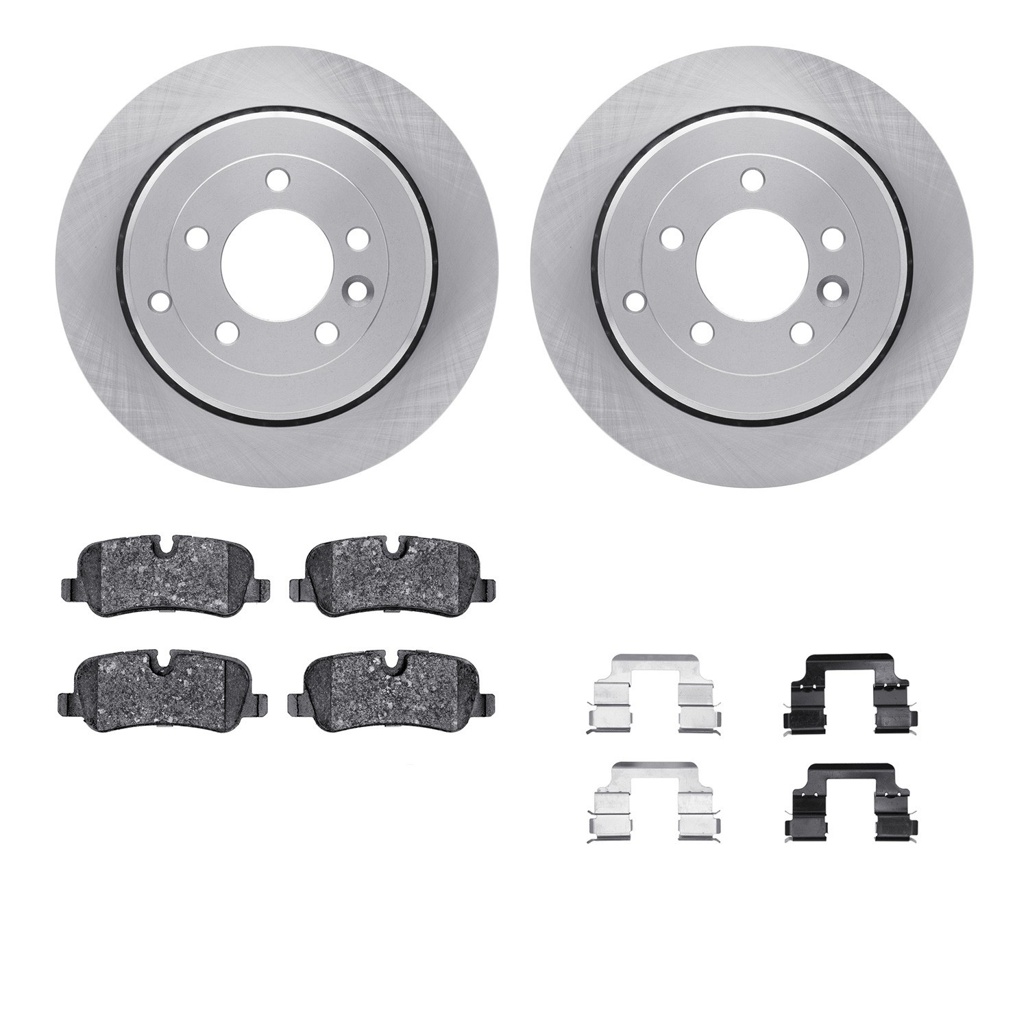 DYN 6612-11043 DFC Rotors with EURO 5000 Ceramic Brake Pads includes Hardware