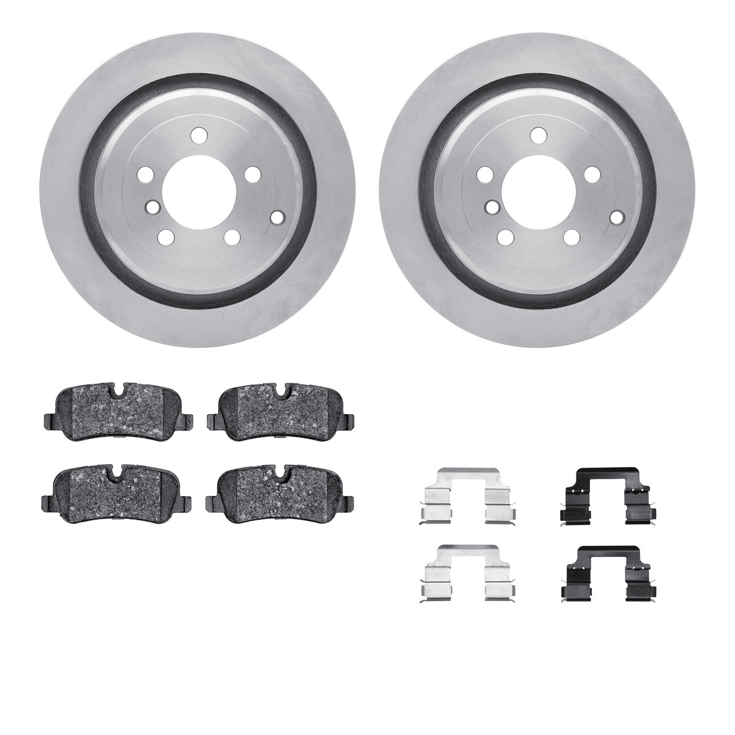 DYN 6612-11063 DFC Rotors with EURO 5000 Ceramic Brake Pads includes Hardware