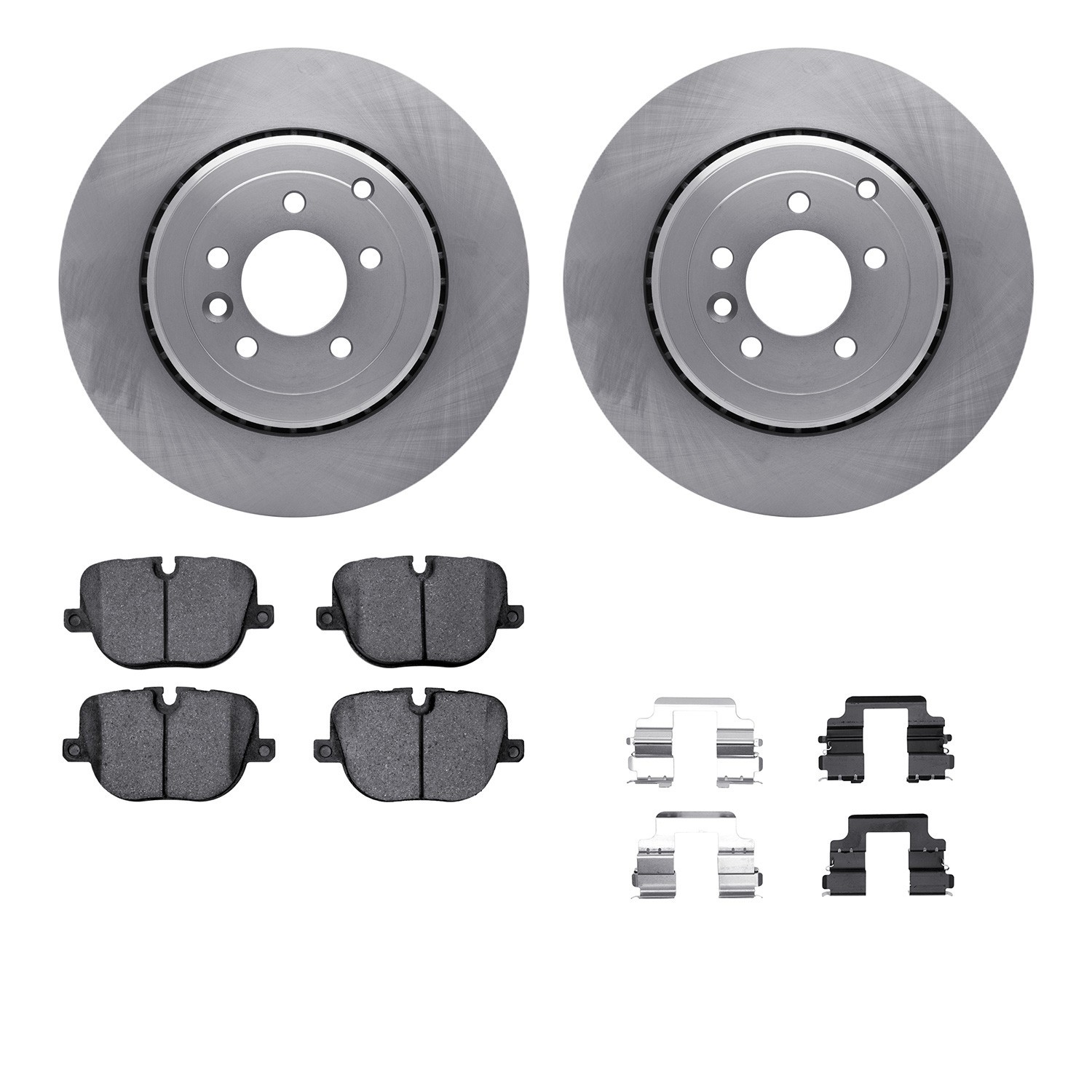 DYN 6612-11079 DFC Rotors with EURO 5000 Ceramic Brake Pads includes Hardware