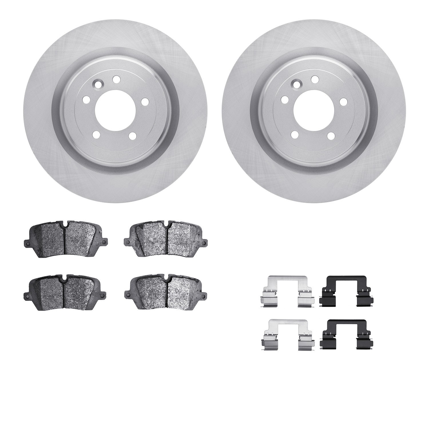 DYN 6612-11091 DFC Rotors with EURO 5000 Ceramic Brake Pads includes Hardware