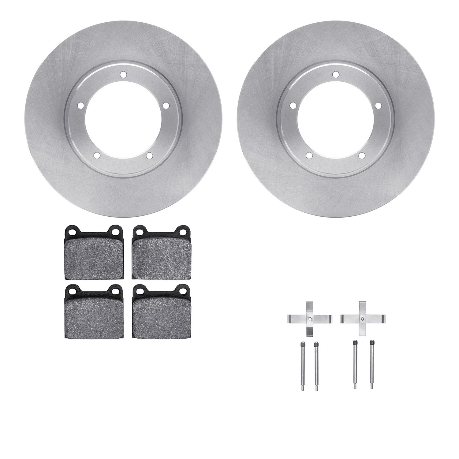 DYN 6612-13140 DFC Rotors with EURO 5000 Ceramic Brake Pads includes Hardware