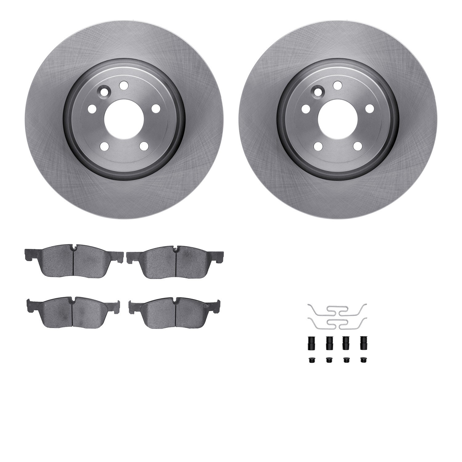 DYN 6612-20091 DFC Rotors with EURO 5000 Ceramic Brake Pads includes Hardware
