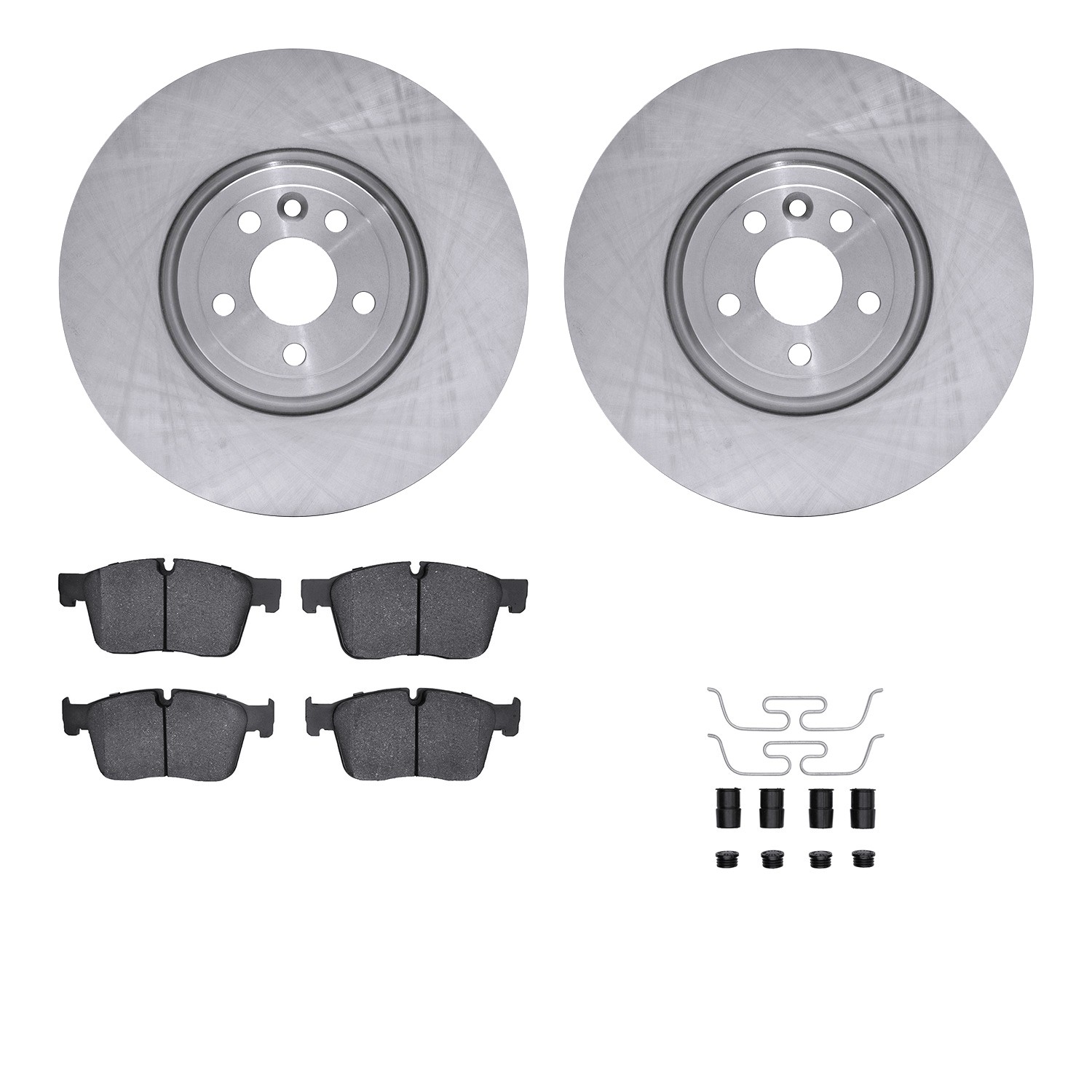 DYN 6612-20099 DFC Rotors with EURO 5000 Ceramic Brake Pads includes Hardware