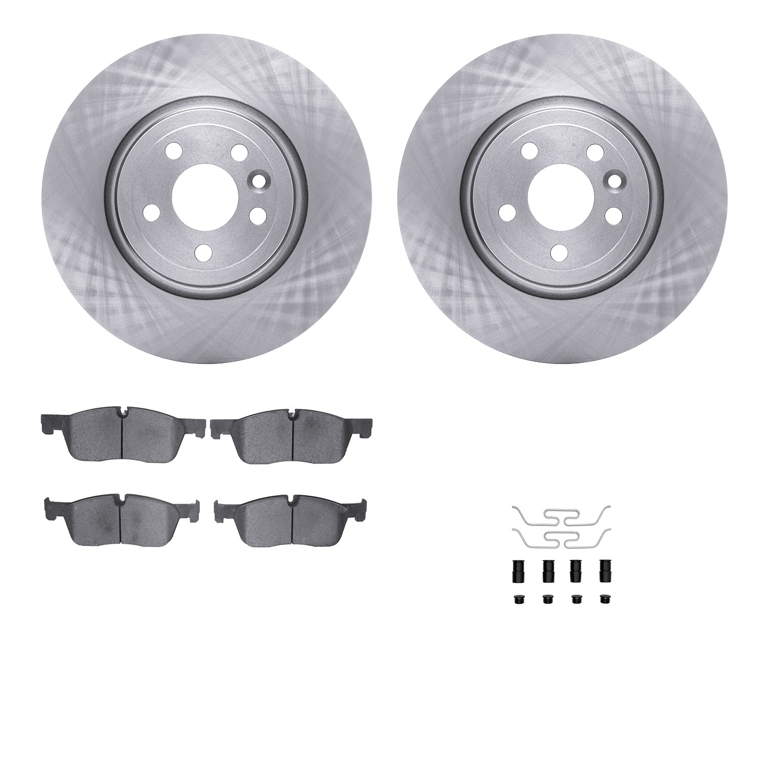 DYN 6612-20119 DFC Rotors with EURO 5000 Ceramic Brake Pads includes Hardware