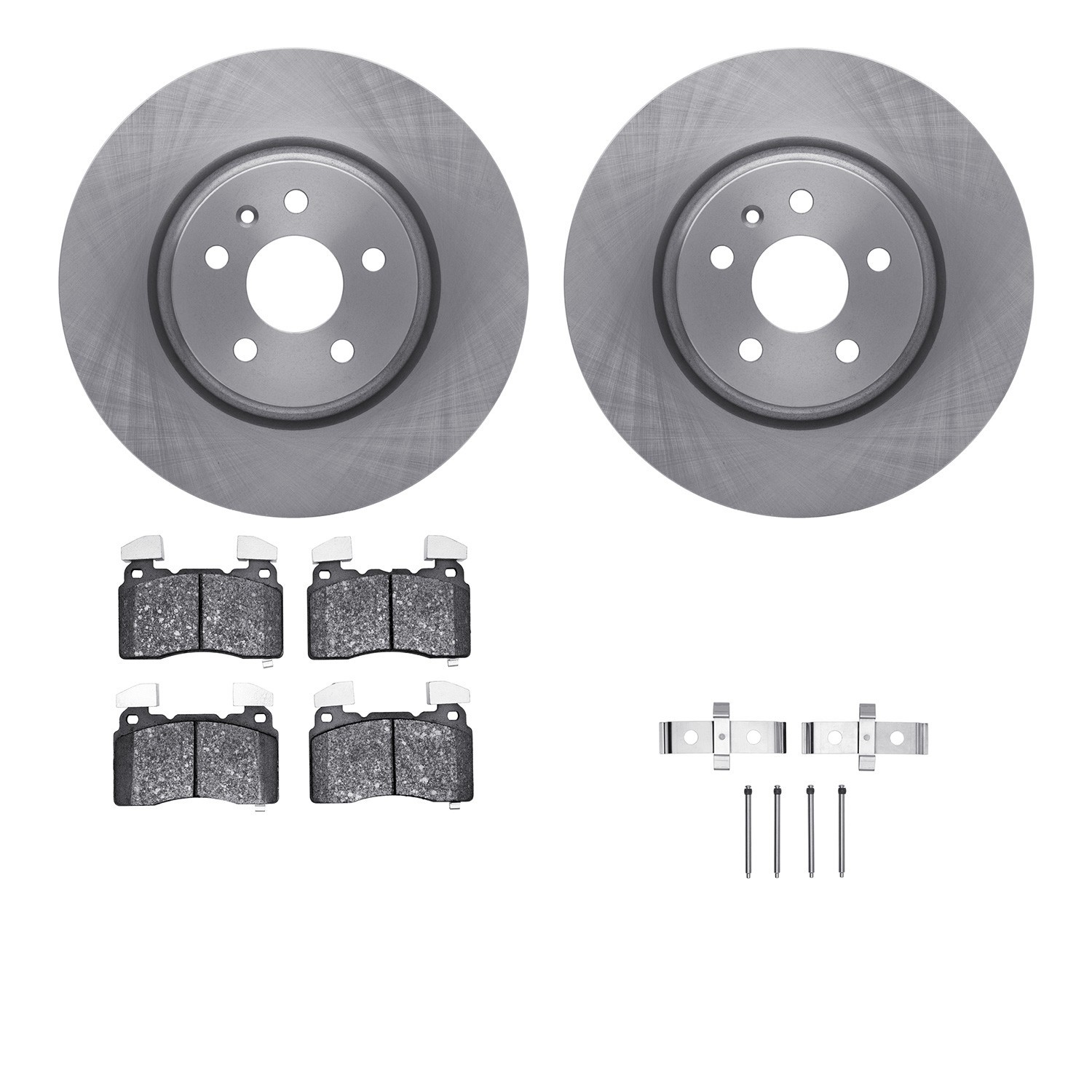DYN 6612-26011 DFC Rotors with EURO 5000 Ceramic Brake Pads includes Hardware