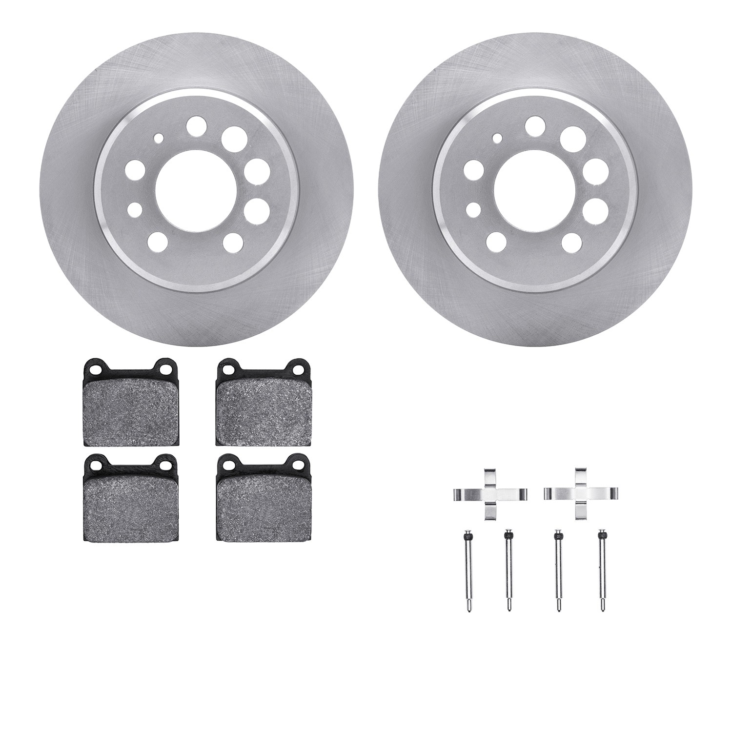 DYN-6612-27042 DFC Rotors with EURO 5000 Ceramic Brake Pads includes Hardware