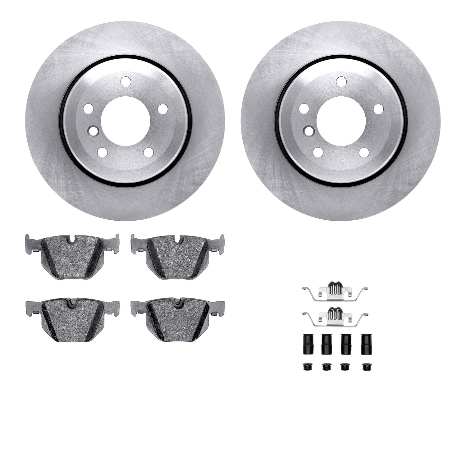 DYN 6612-31251 DFC Rotors with EURO 5000 Ceramic Brake Pads includes Hardware