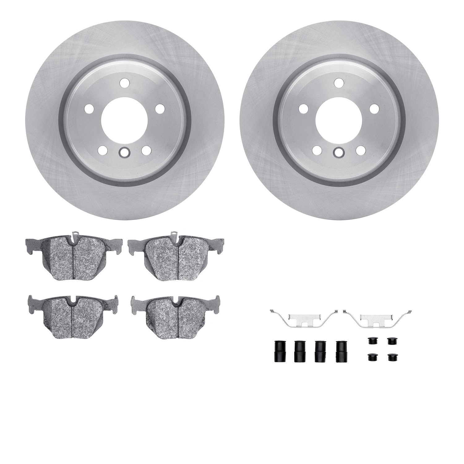 DYN 6612-31271 DFC Rotors with EURO 5000 Ceramic Brake Pads includes Hardware