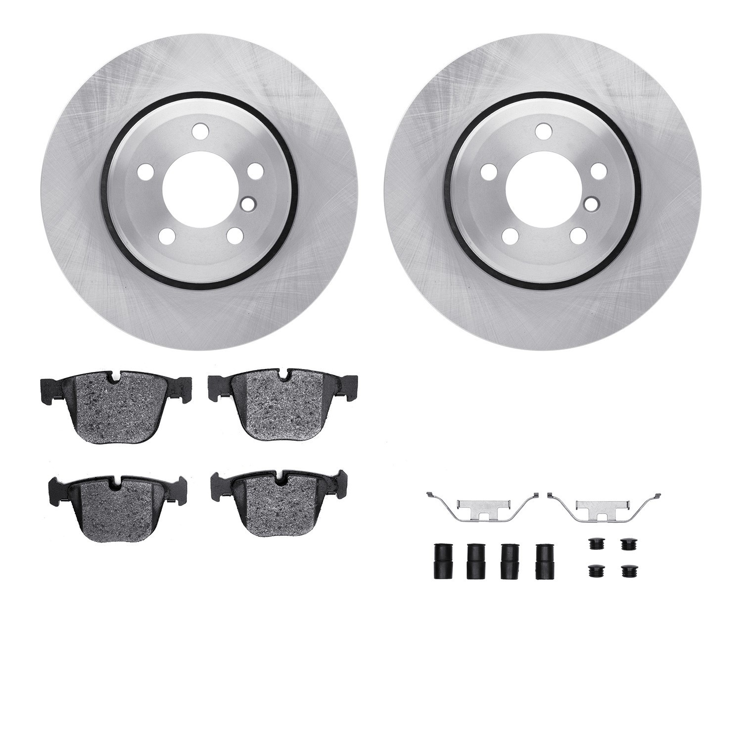 DYN 6612-31280 DFC Rotors with EURO 5000 Ceramic Brake Pads includes Hardware