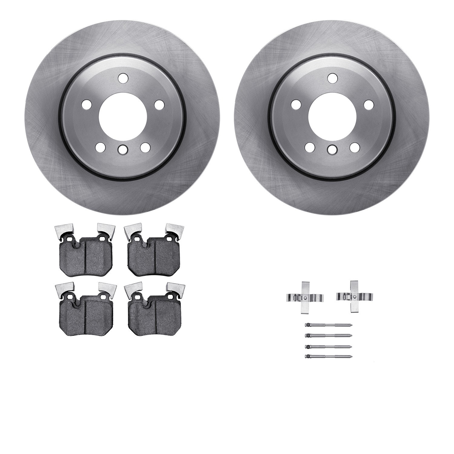DYN 6612-31318 DFC Rotors with EURO 5000 Ceramic Brake Pads includes Hardware