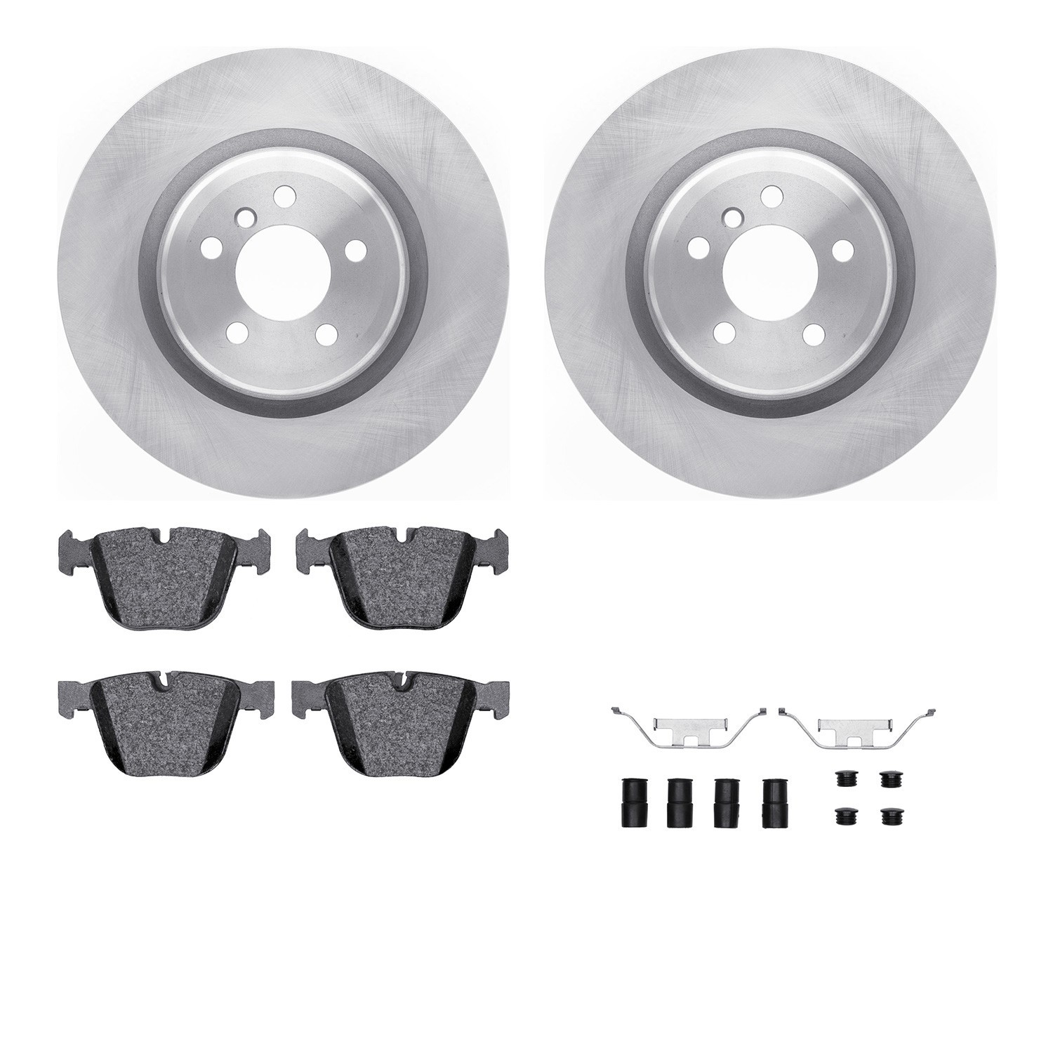DYN 6612-31329 DFC Rotors with EURO 5000 Ceramic Brake Pads includes Hardware