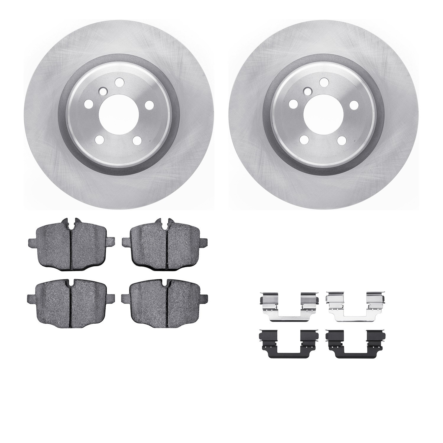 DYN 6612-31330 DFC Rotors with EURO 5000 Ceramic Brake Pads includes Hardware
