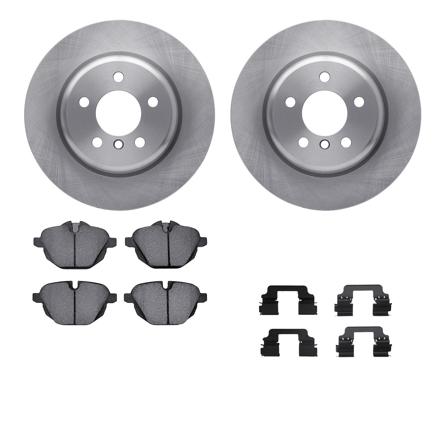 DYN 6612-31360 DFC Rotors with EURO 5000 Ceramic Brake Pads includes Hardware