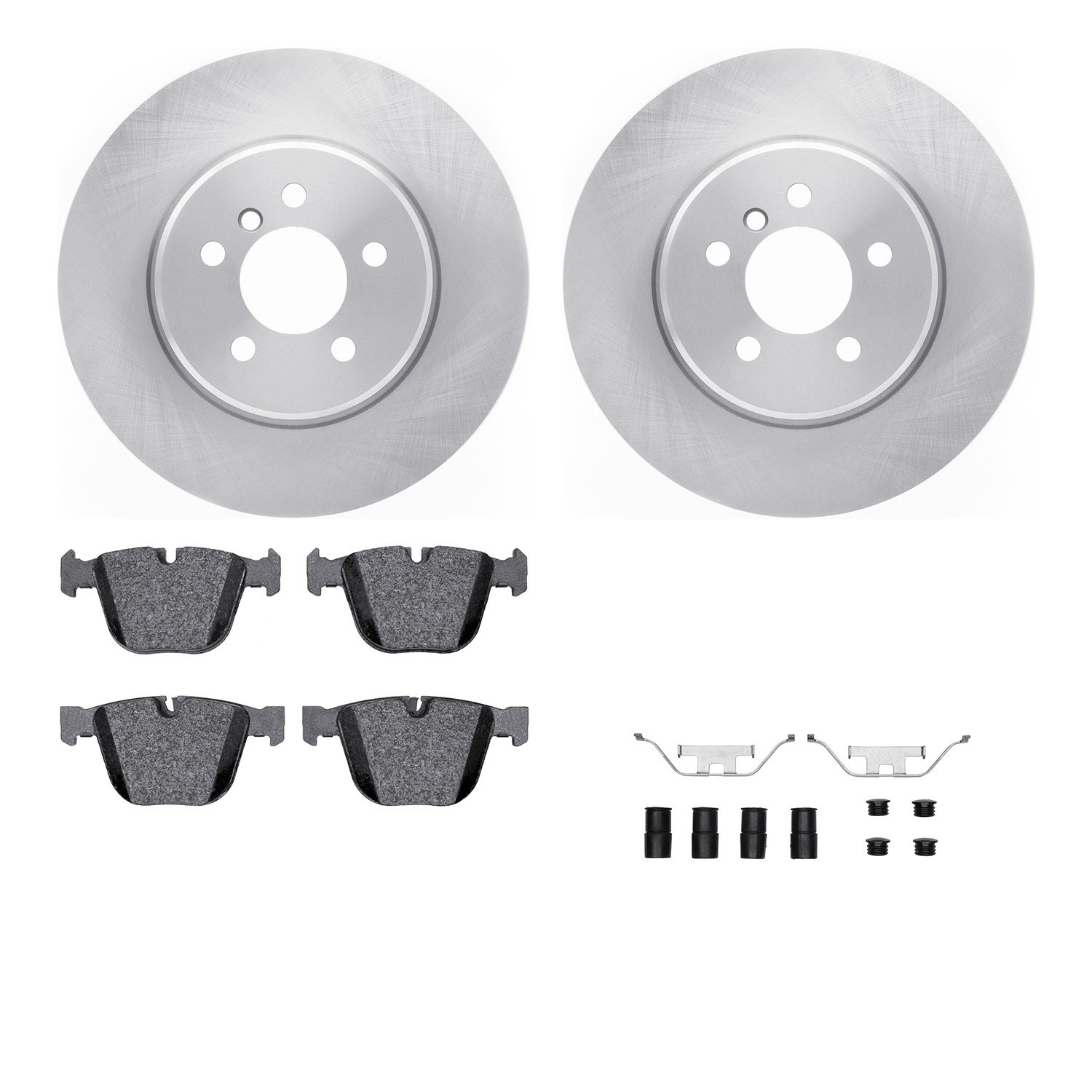 DYN 6612-31371 DFC Rotors with EURO 5000 Ceramic Brake Pads includes Hardware