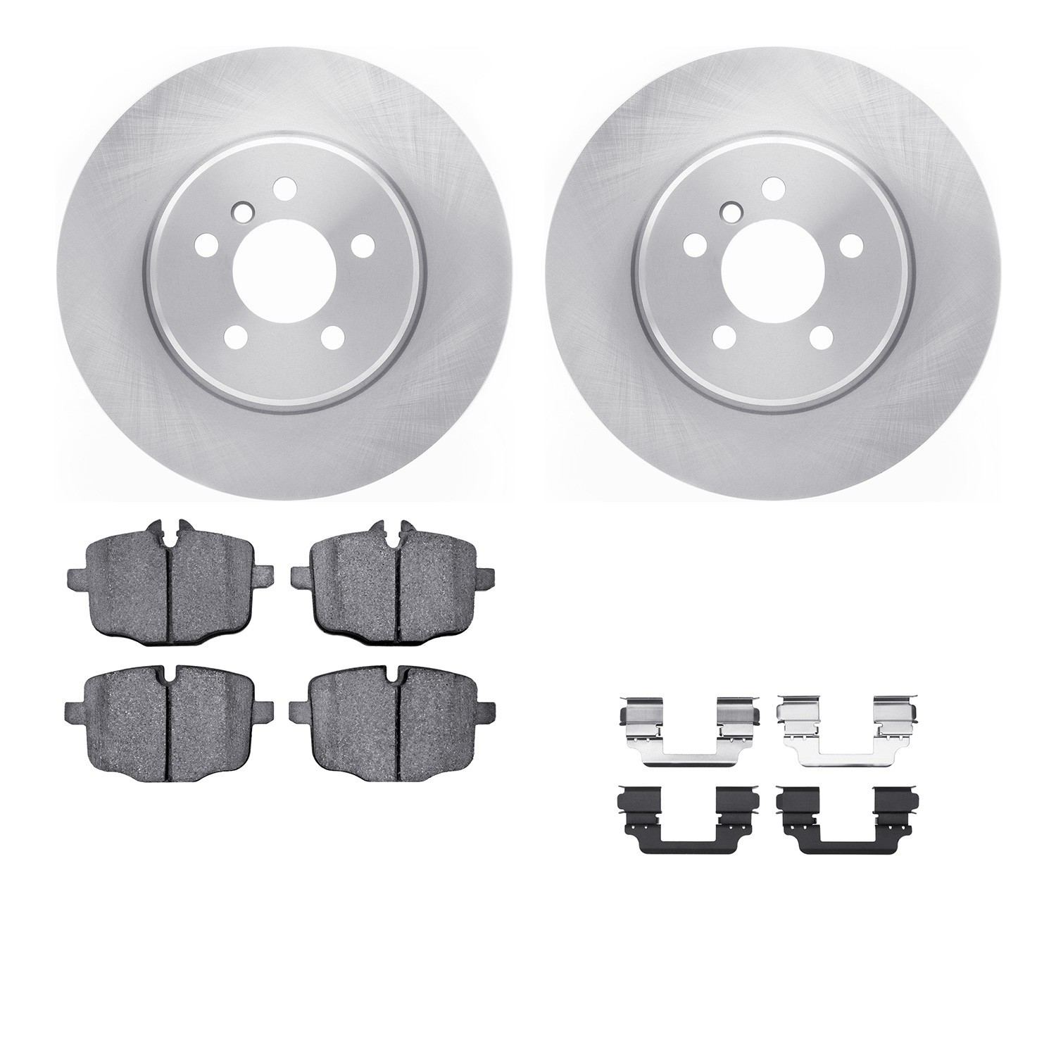 DYN 6612-31372 DFC Rotors with EURO 5000 Ceramic Brake Pads includes Hardware