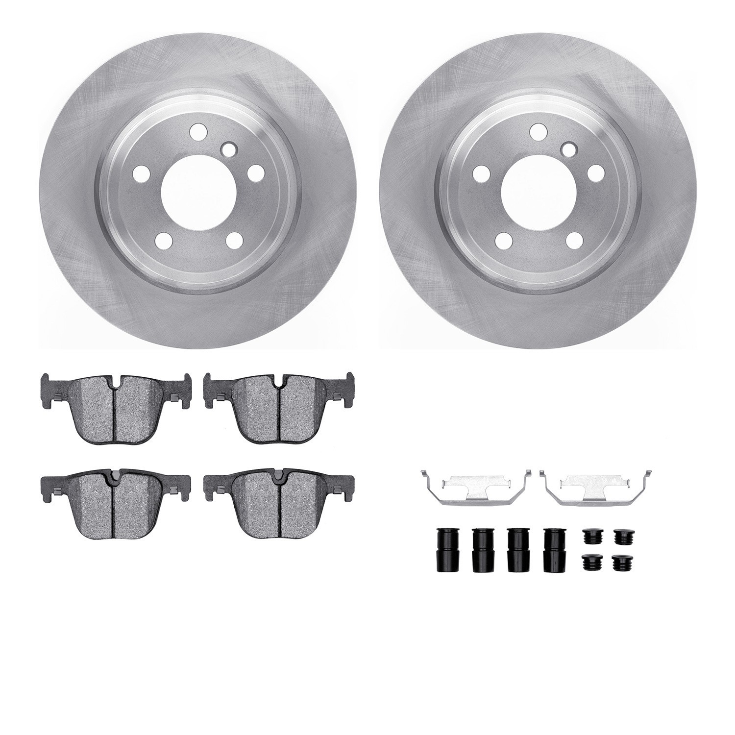 DYN 6612-31387 DFC Rotors with EURO 5000 Ceramic Brake Pads includes Hardware