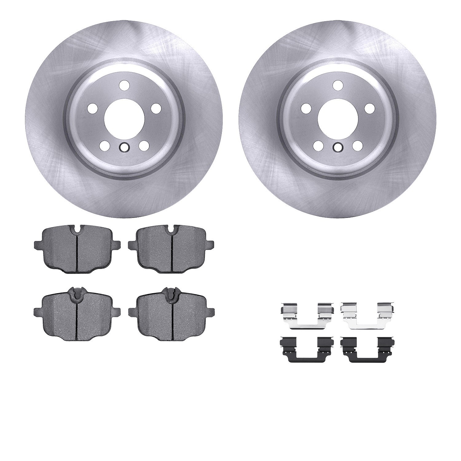 DYN 6612-31419 DFC Rotors with EURO 5000 Ceramic Brake Pads includes Hardware
