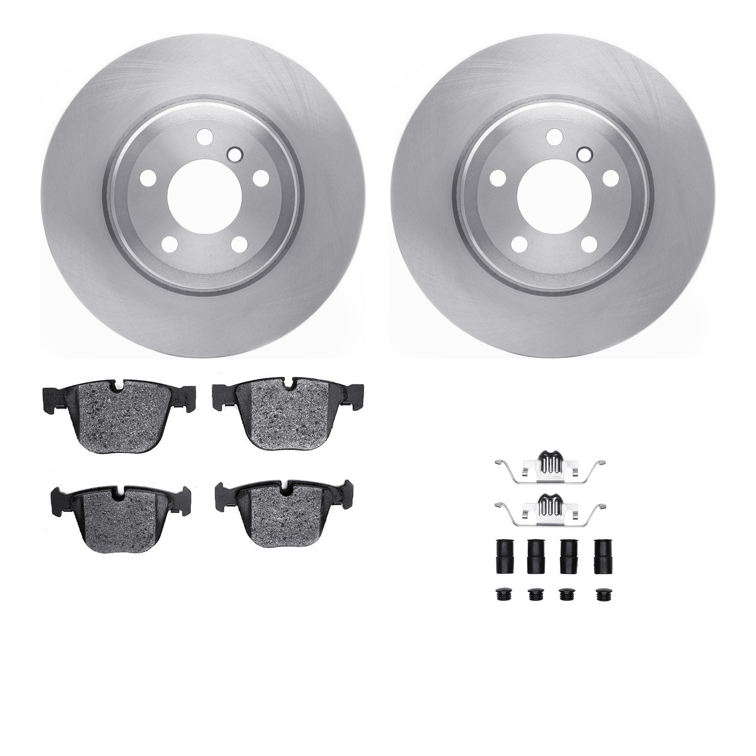 DYN 6612-31453 DFC Rotors with EURO 5000 Ceramic Brake Pads includes Hardware