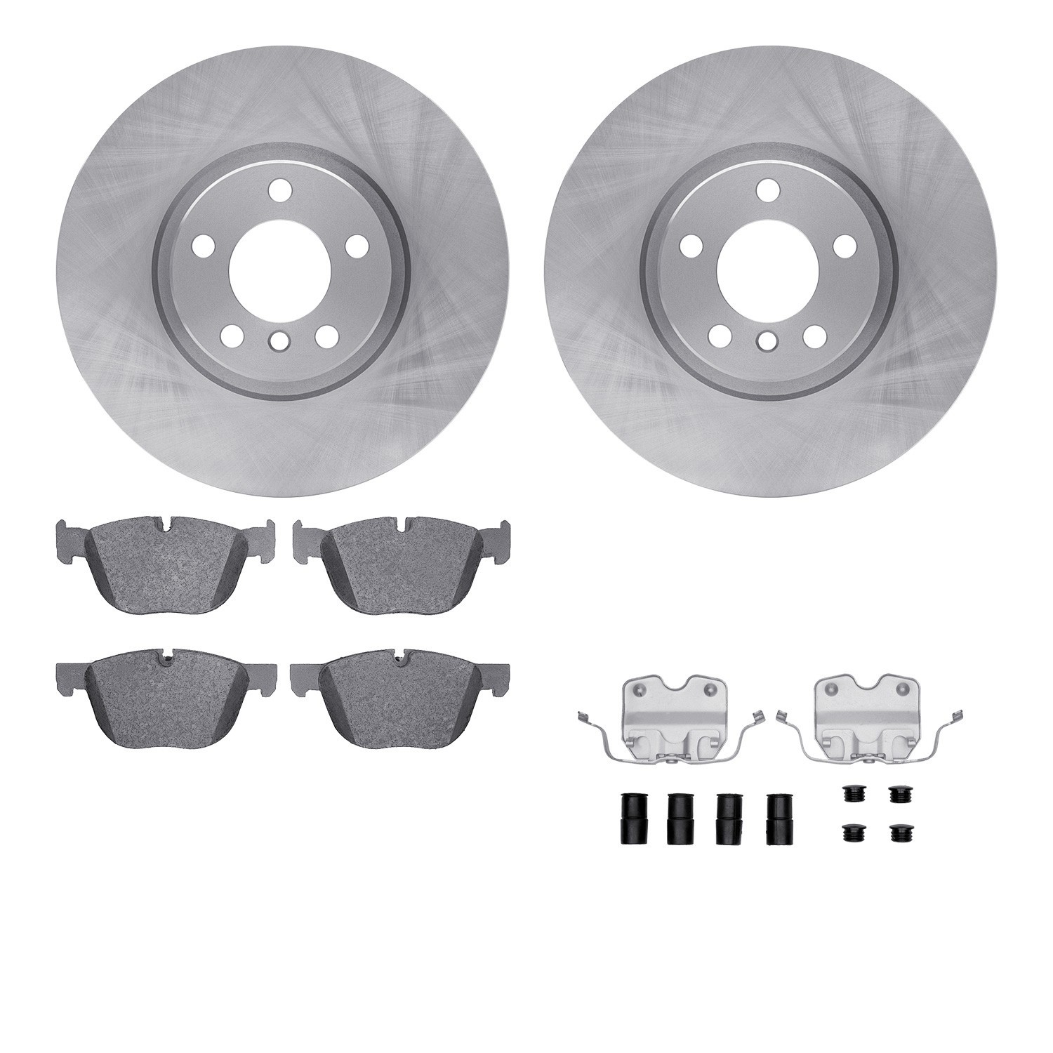 DYN 6612-31457 DFC Rotors with EURO 5000 Ceramic Brake Pads includes Hardware