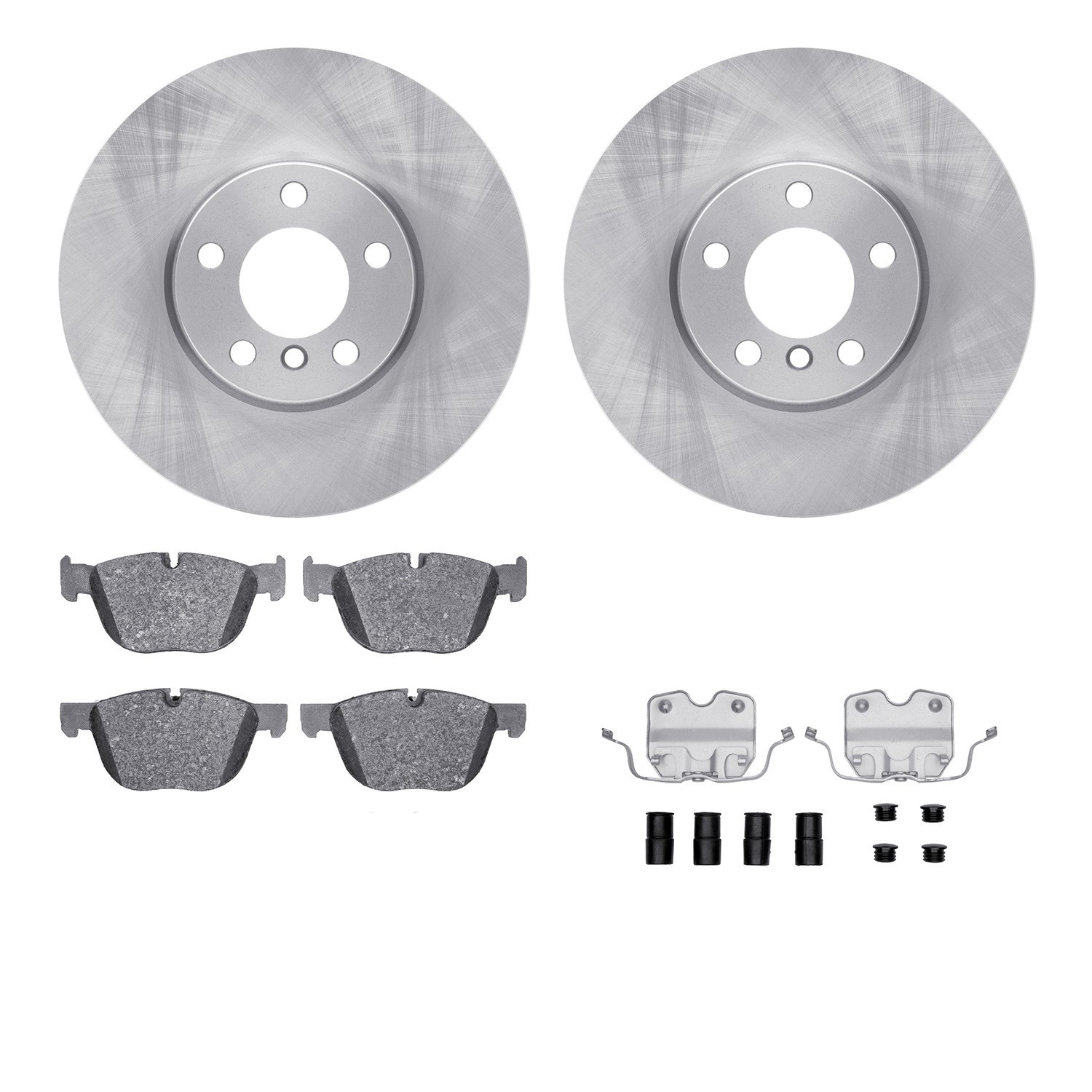DYN 6612-31465 DFC Rotors with EURO 5000 Ceramic Brake Pads includes Hardware