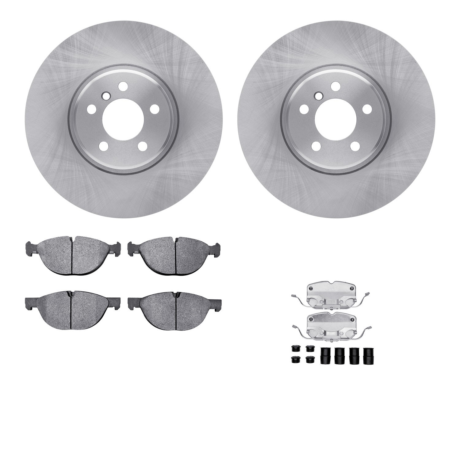 DYN 6612-31469 DFC Rotors with EURO 5000 Ceramic Brake Pads includes Hardware
