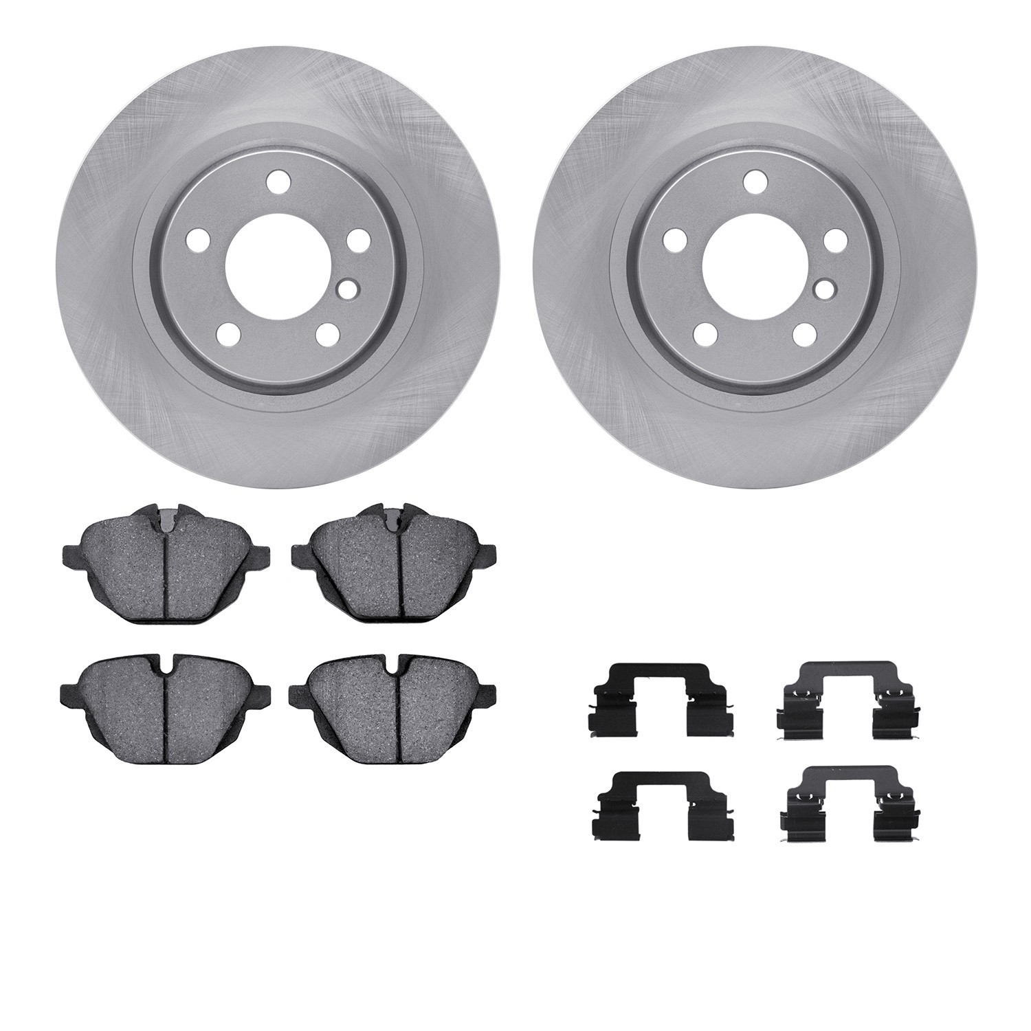 DYN 6612-31484 DFC Rotors with EURO 5000 Ceramic Brake Pads includes Hardware