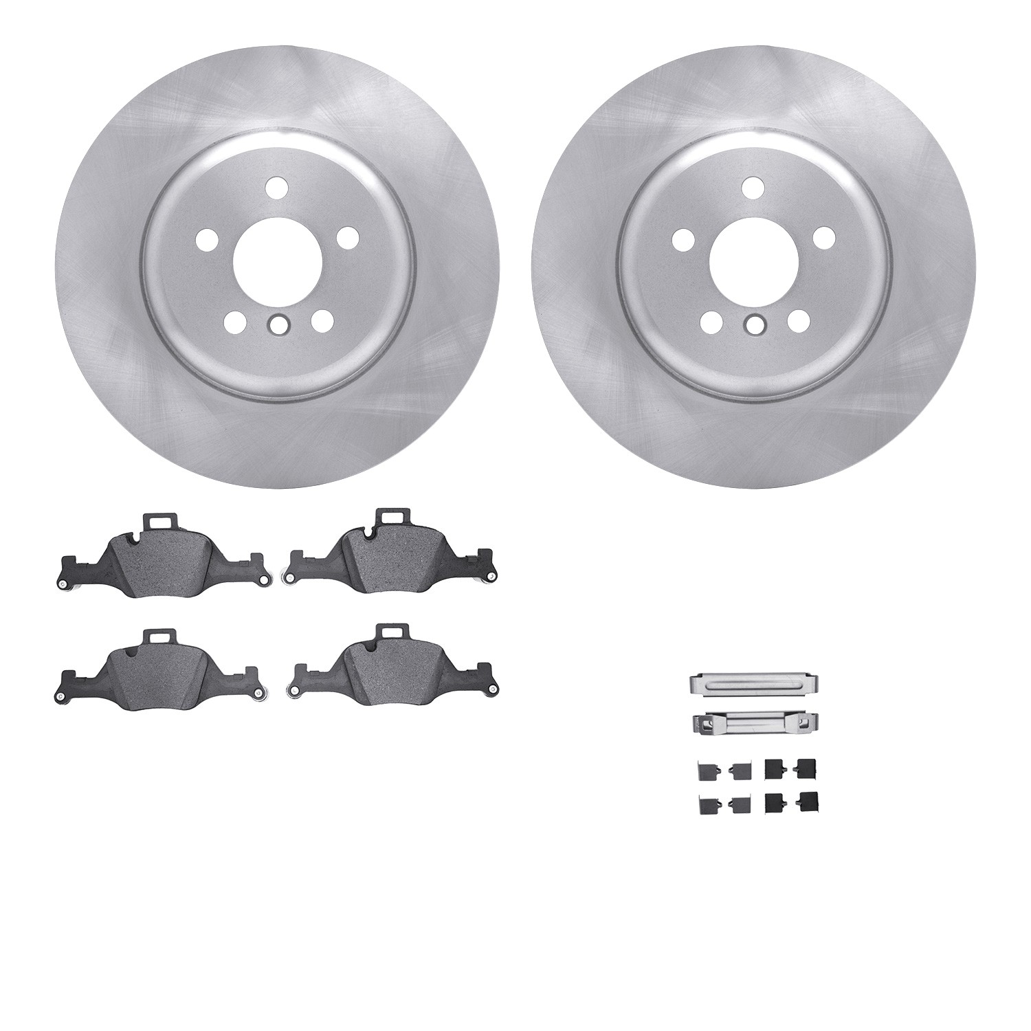 DYN-6612-31508 DFC Rotors with EURO 5000 Ceramic Brake Pads includes Hardware