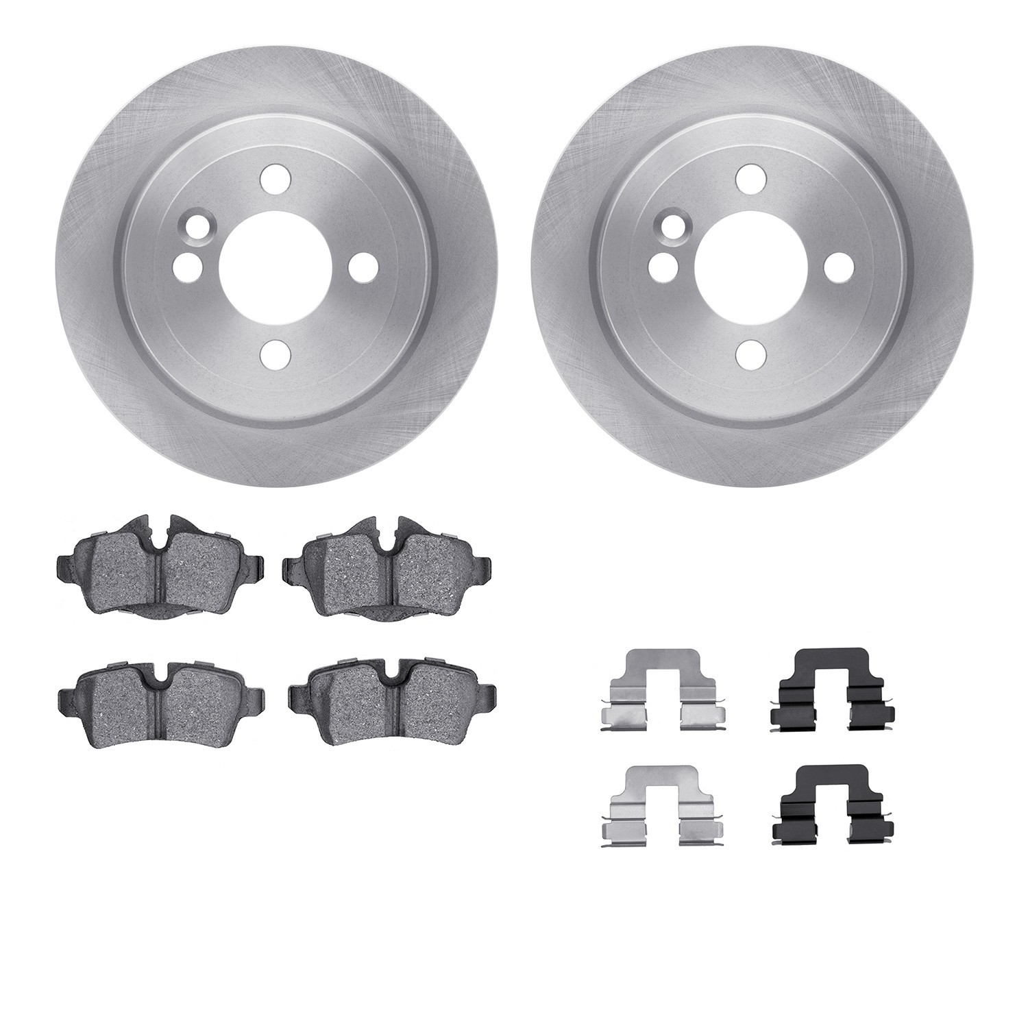 DYN 6612-32013 DFC Rotors with EURO 5000 Ceramic Brake Pads includes Hardware
