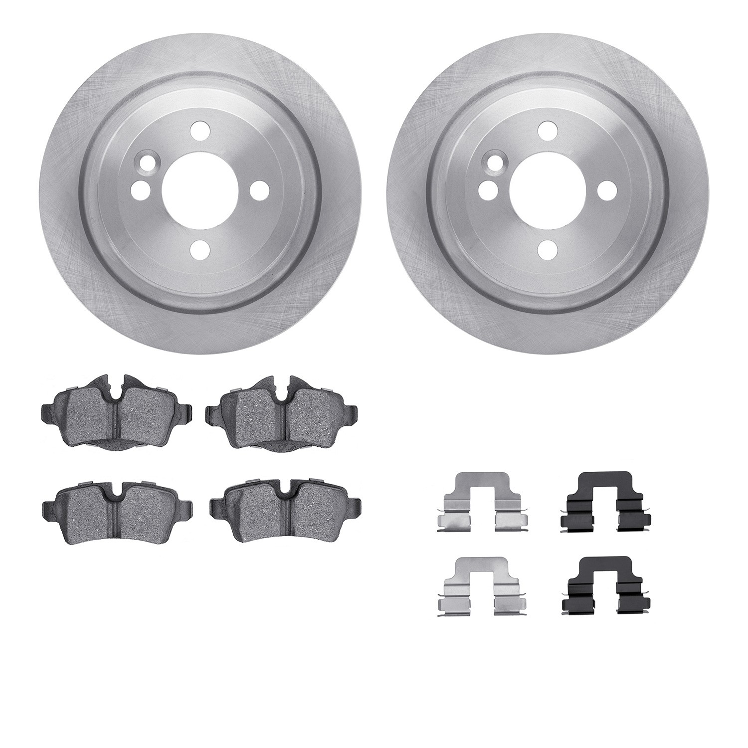 DYN 6612-32029 DFC Rotors with EURO 5000 Ceramic Brake Pads includes Hardware