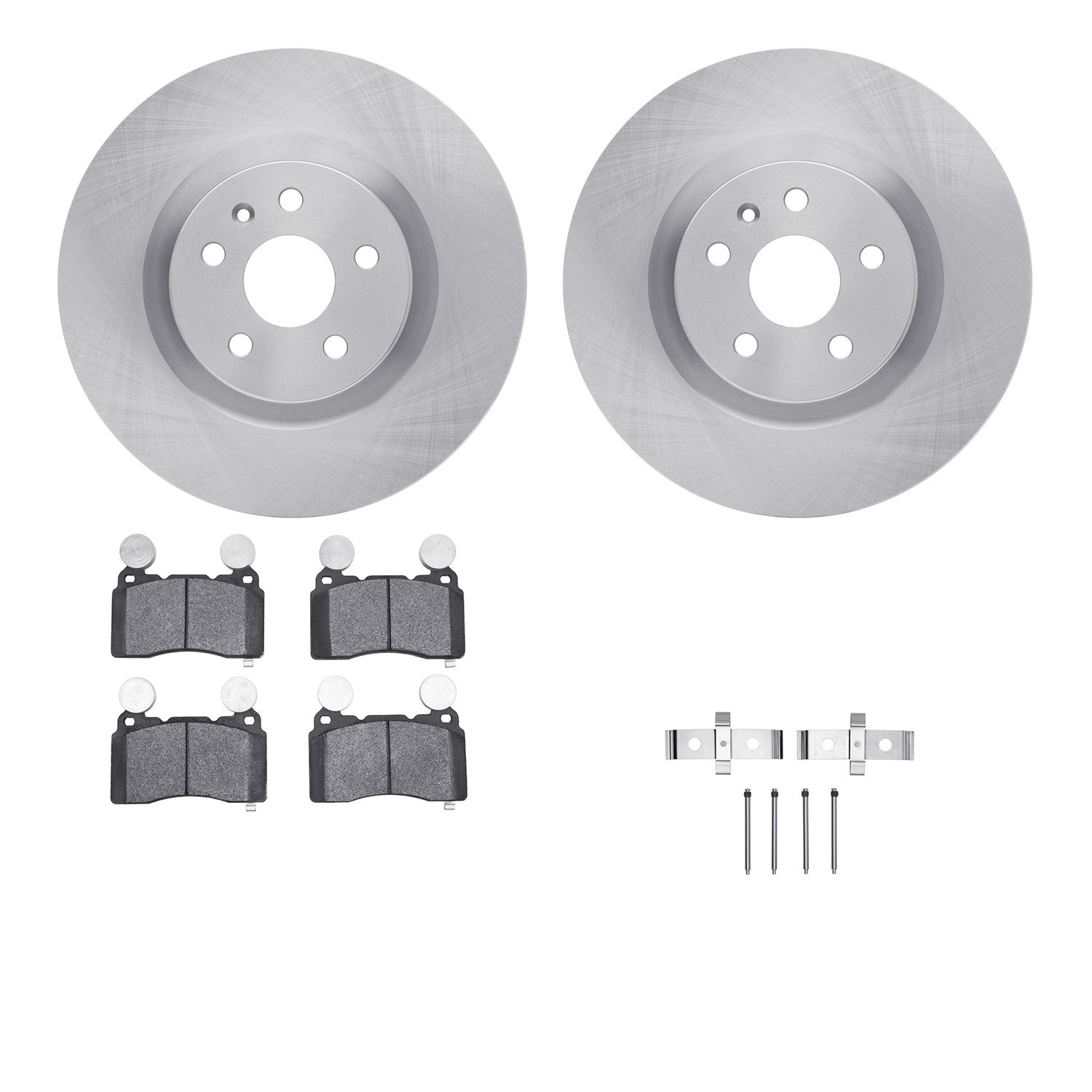 DYN 6612-45034 DFC Rotors with EURO 5000 Ceramic Brake Pads includes Hardware