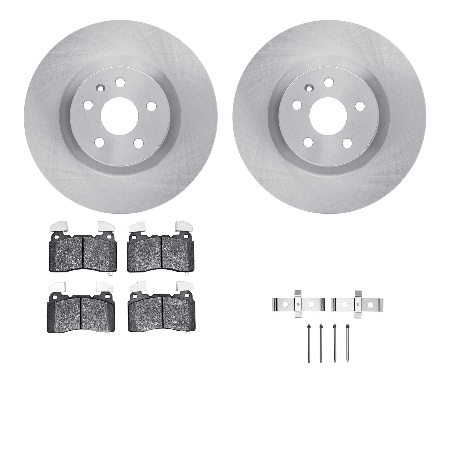 DYN 6612-45035 DFC Rotors with EURO 5000 Ceramic Brake Pads includes Hardware