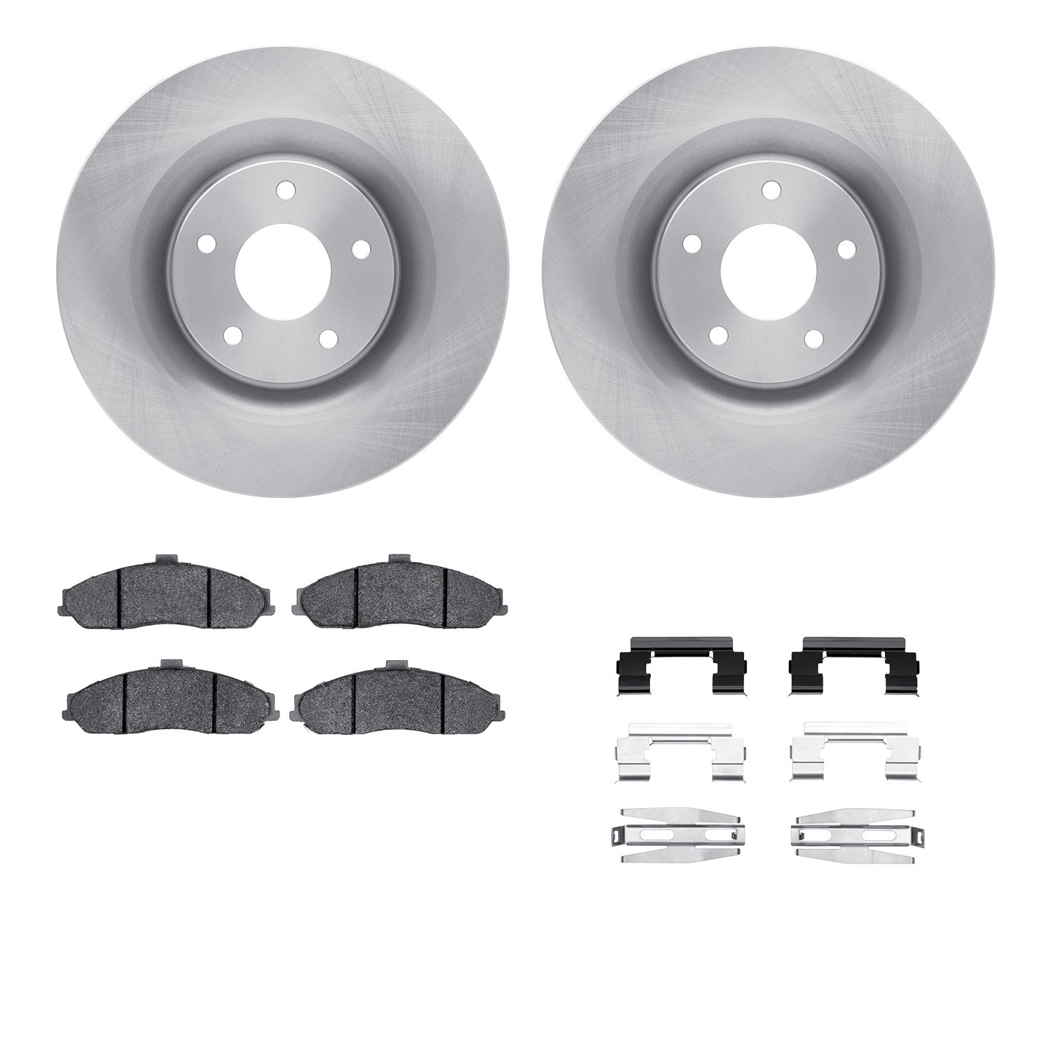 DYN 6612-46038 DFC Rotors with EURO 5000 Ceramic Brake Pads includes Hardware