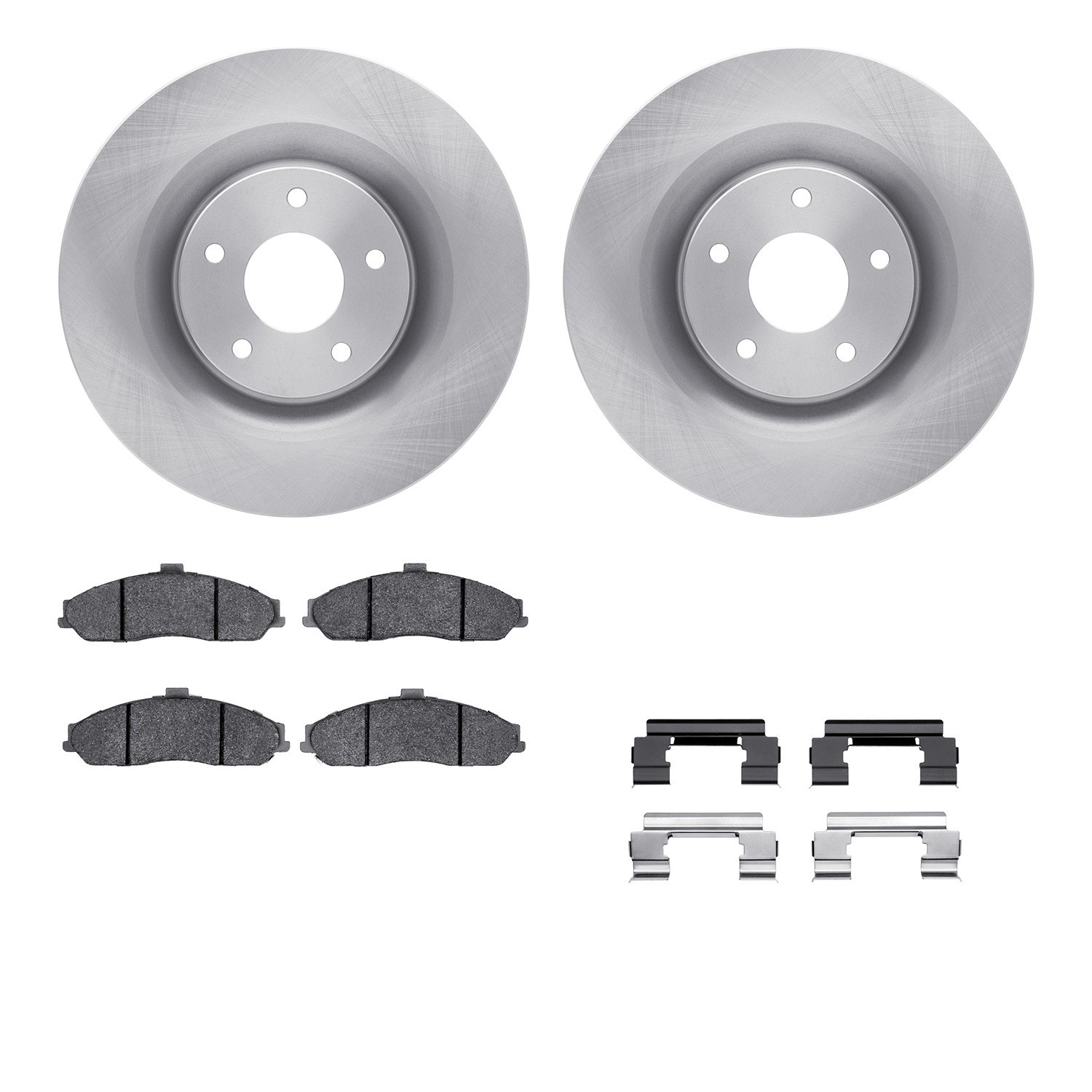 DYN 6612-46039 DFC Rotors with EURO 5000 Ceramic Brake Pads includes Hardware